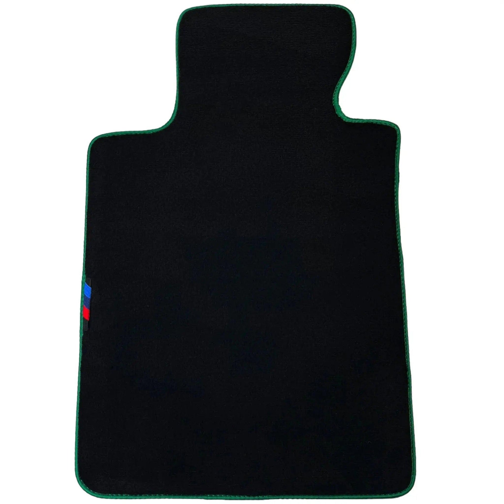 Black Floor Mats For BMW 6 Series E63 | Green Trim AutoWin Brand - AutoWin