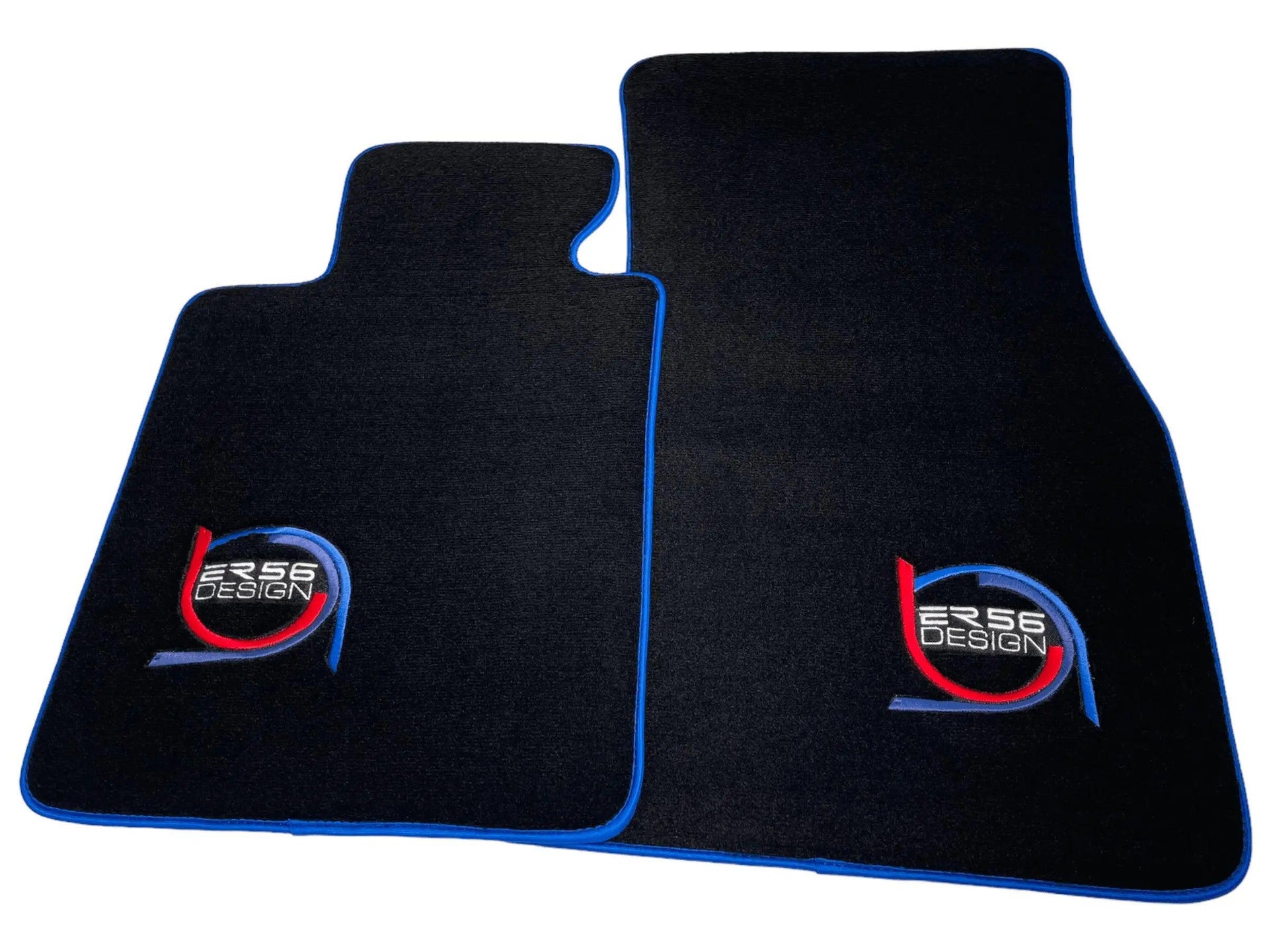 Black Floor Mats For BMW M3 E92 ER56 Design Limited Edition Blue Trim - AutoWin