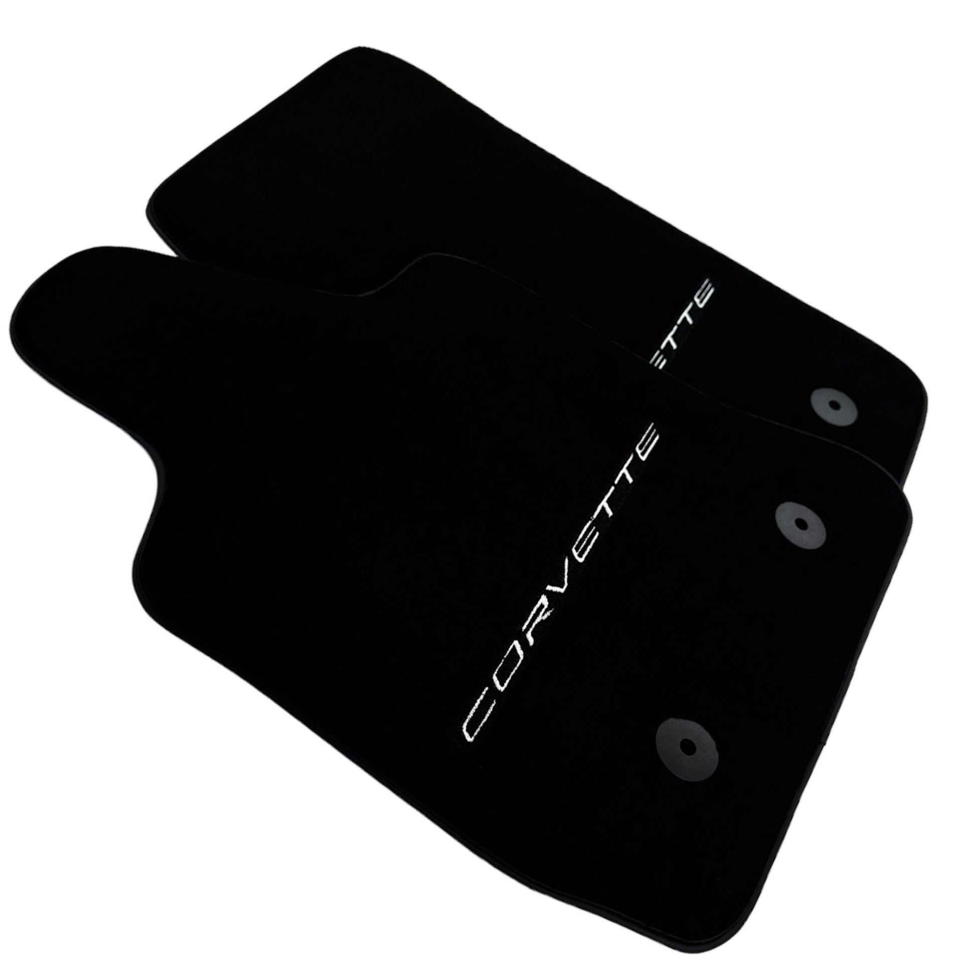 Black Floor Mats For Chevrolet Corvette C7 (2014-2019) - AutoWin