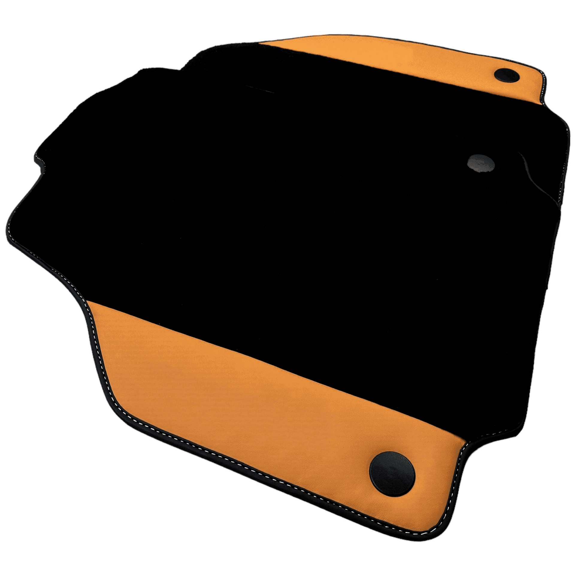 Black Floor Mats for Ferrari 458 Spider (2012-2015) with Beige Nappa Leather - AutoWin