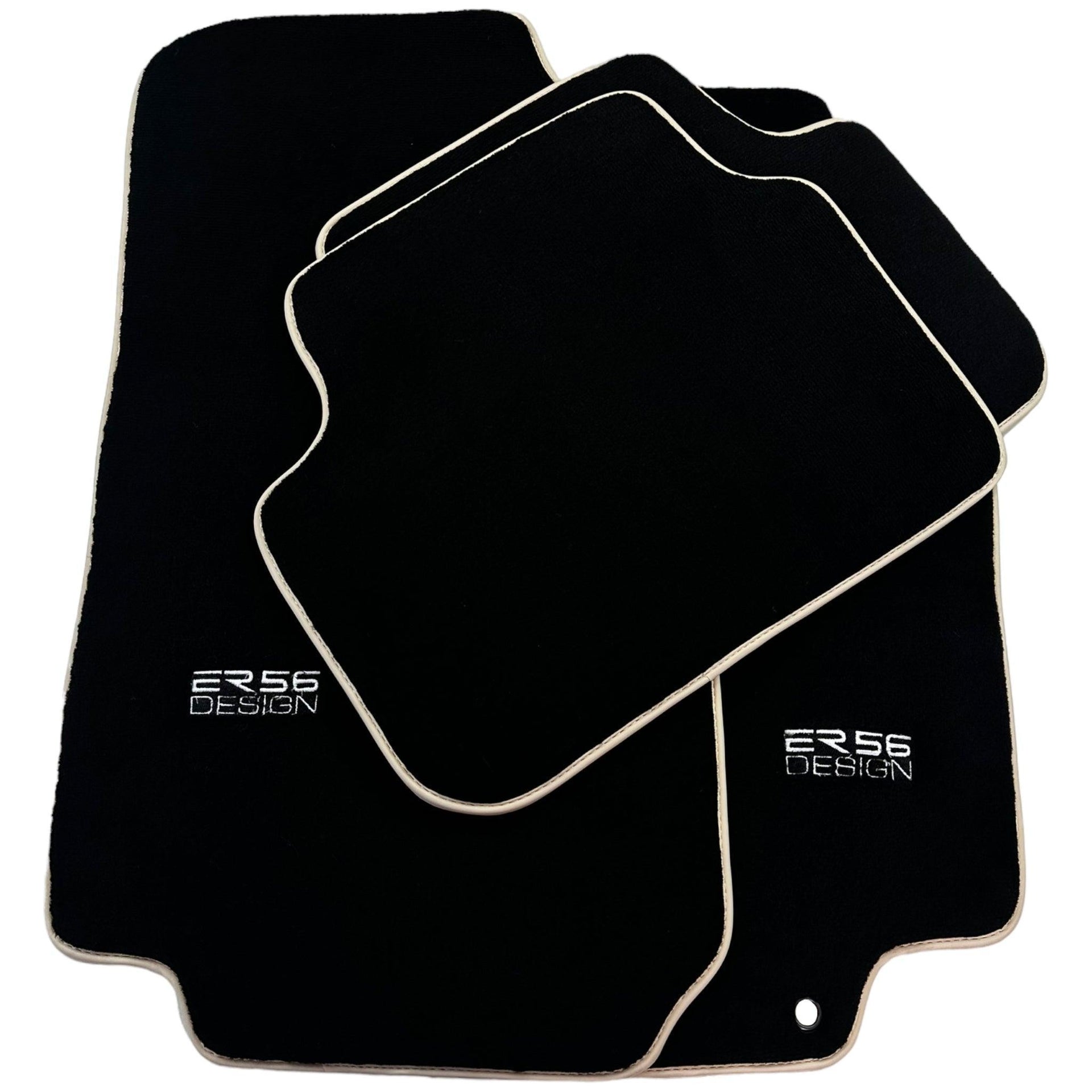 Black Floor Mats For Honda Accord (2002-2008) ER56 Design - AutoWin