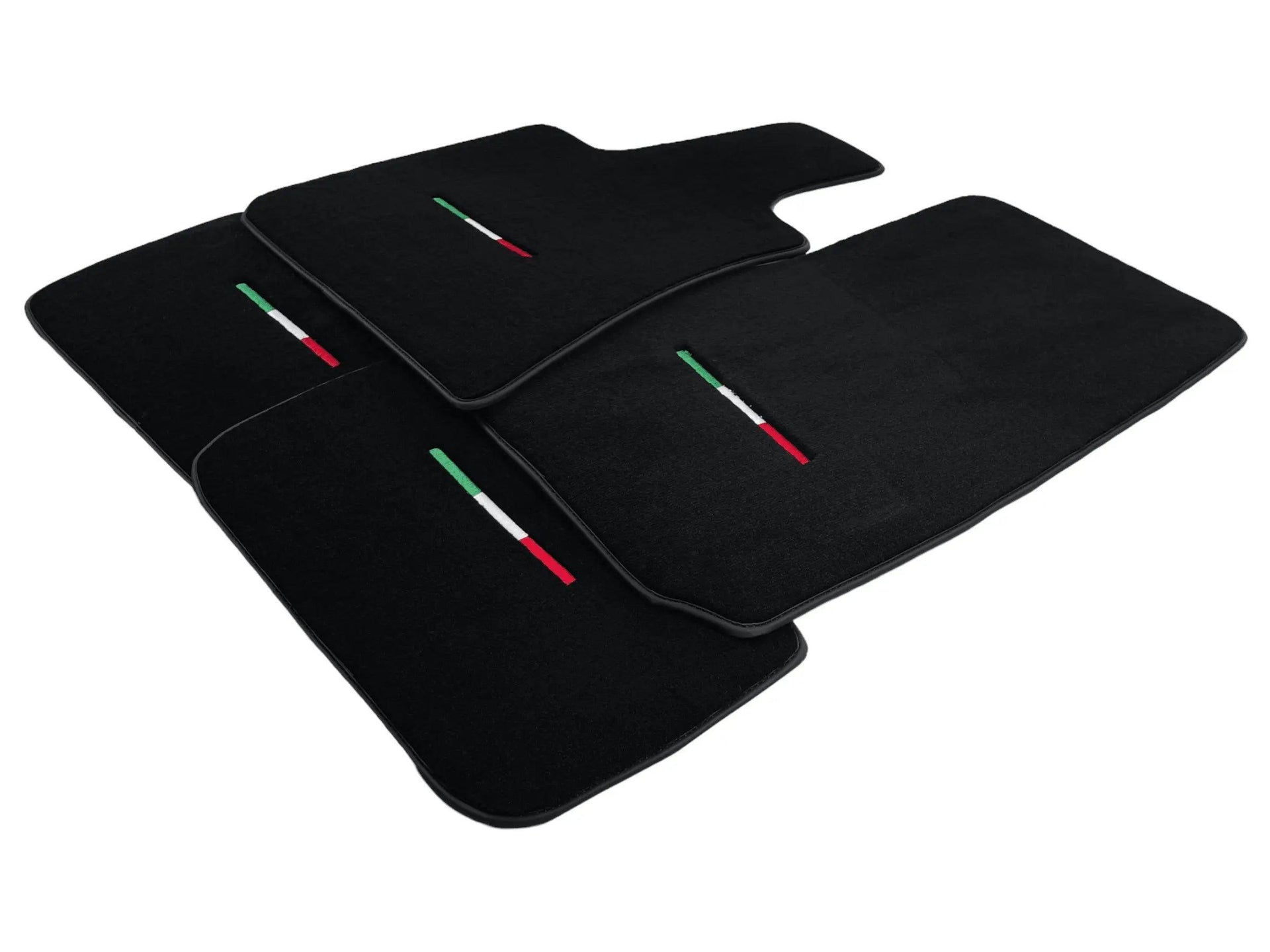 Black Floor Mats For Maserati Ghibli 2013-2022 Italy Edition - AutoWin