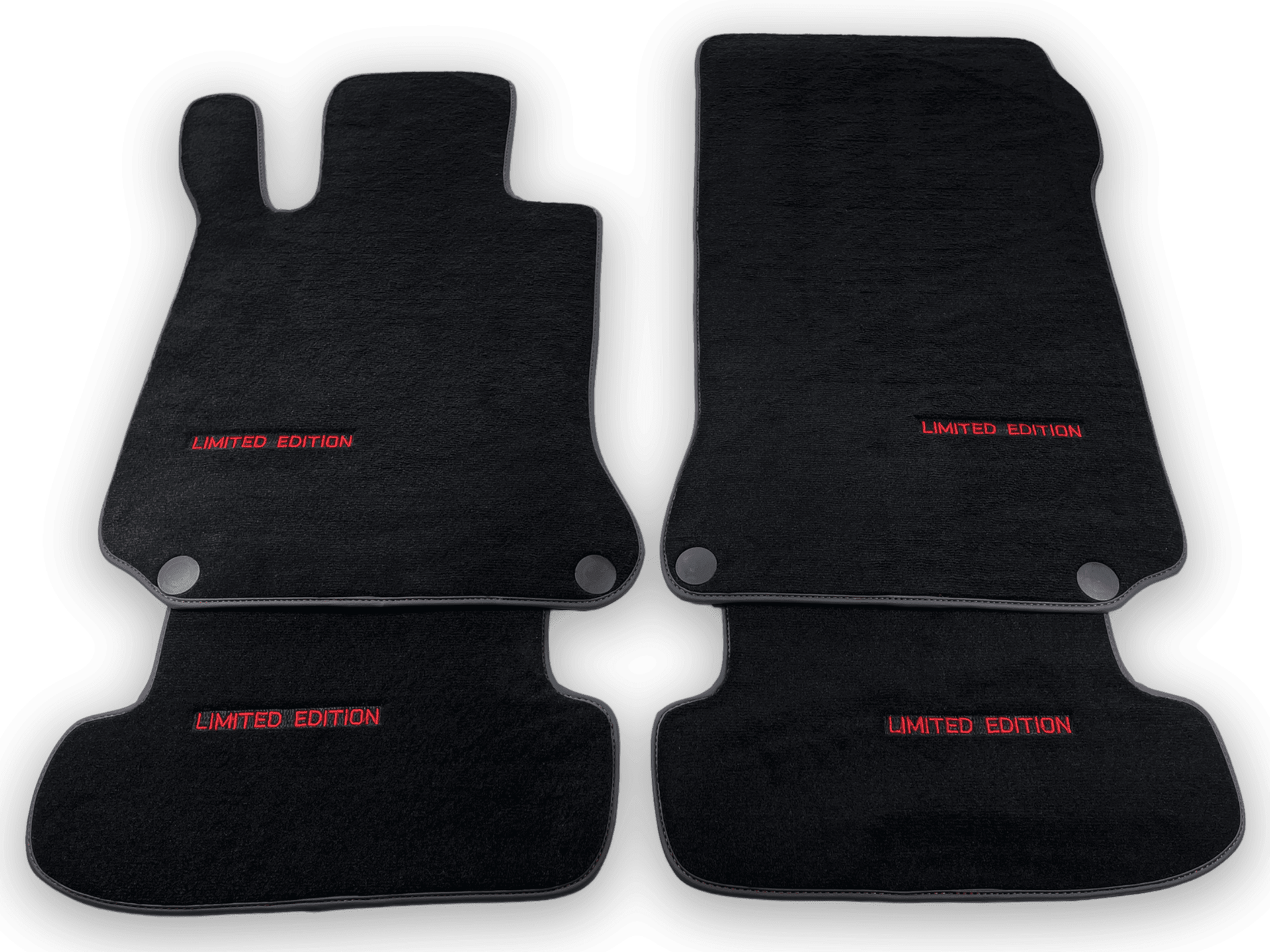 Black Floor Mats For Mercedes Benz C-Class C205 Coupe Facelift (2018-2023) | Limited Edition - AutoWin