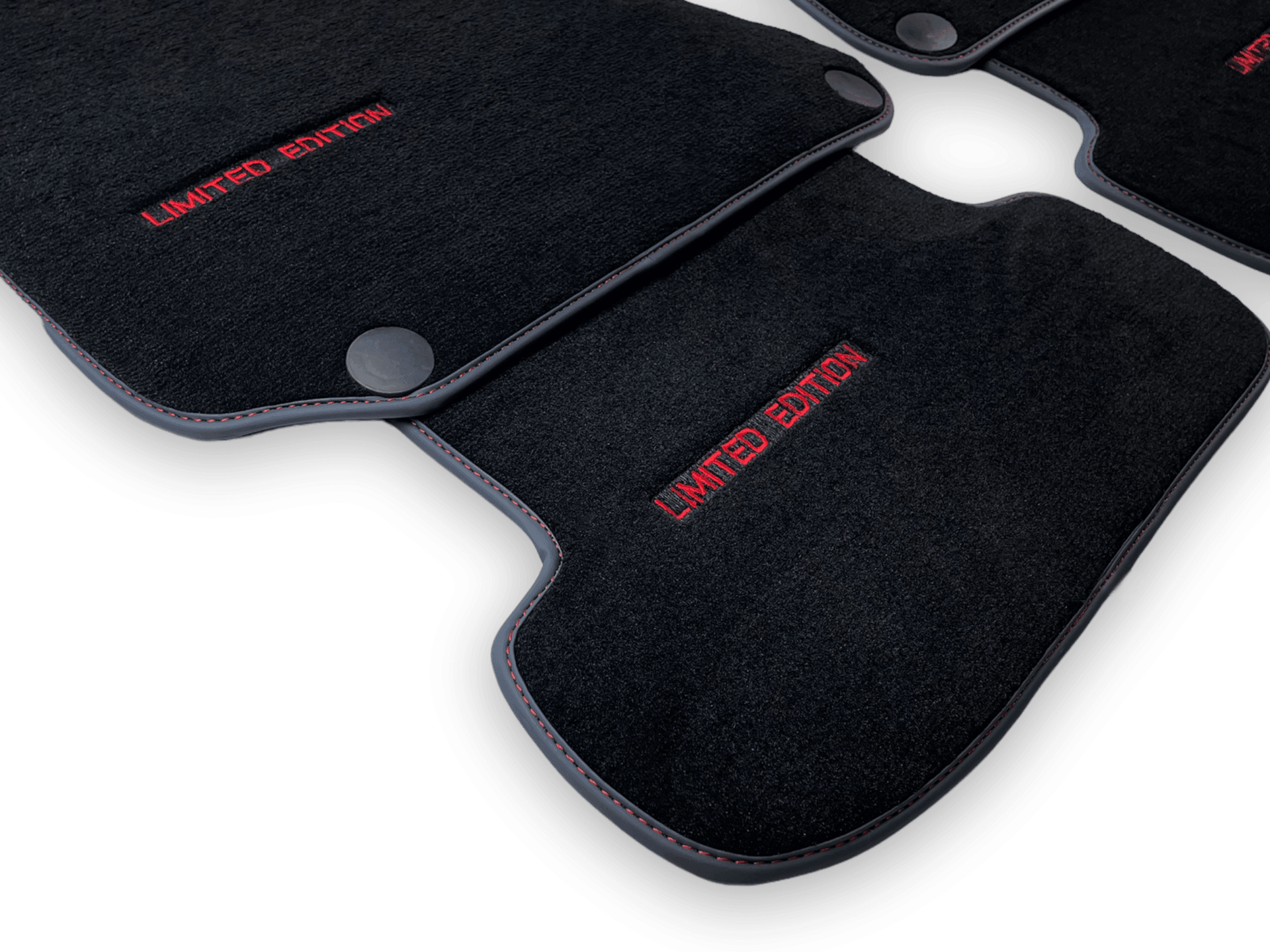 Black Floor Mats For Mercedes Benz CLK-Class C209 Coupe (2002-2009) | Limited Edition - AutoWin