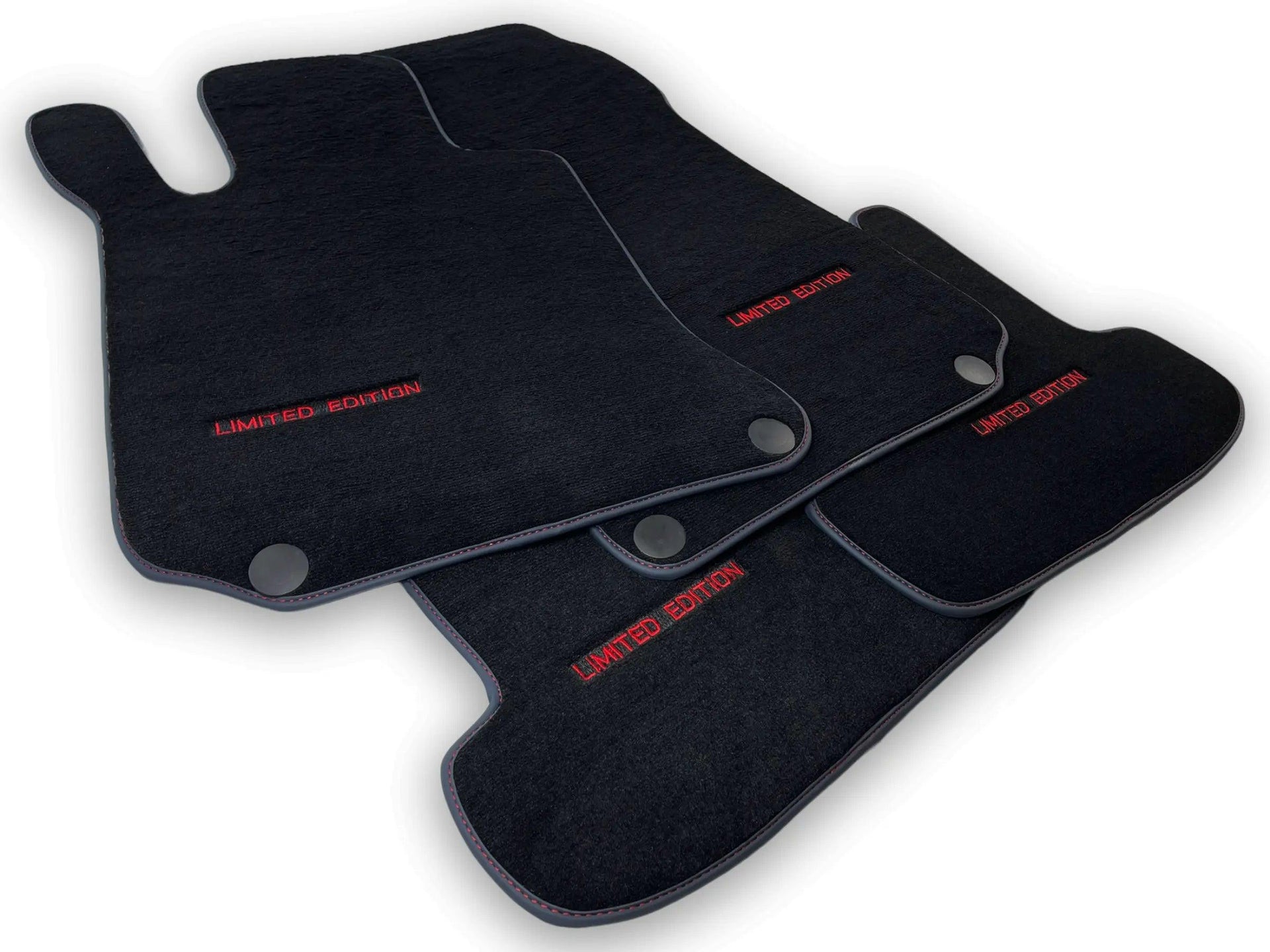 Black Floor Mats For Mercedes Benz E-Class W214 Sedan (2023-2024) Hybrid | Limited Edition - AutoWin