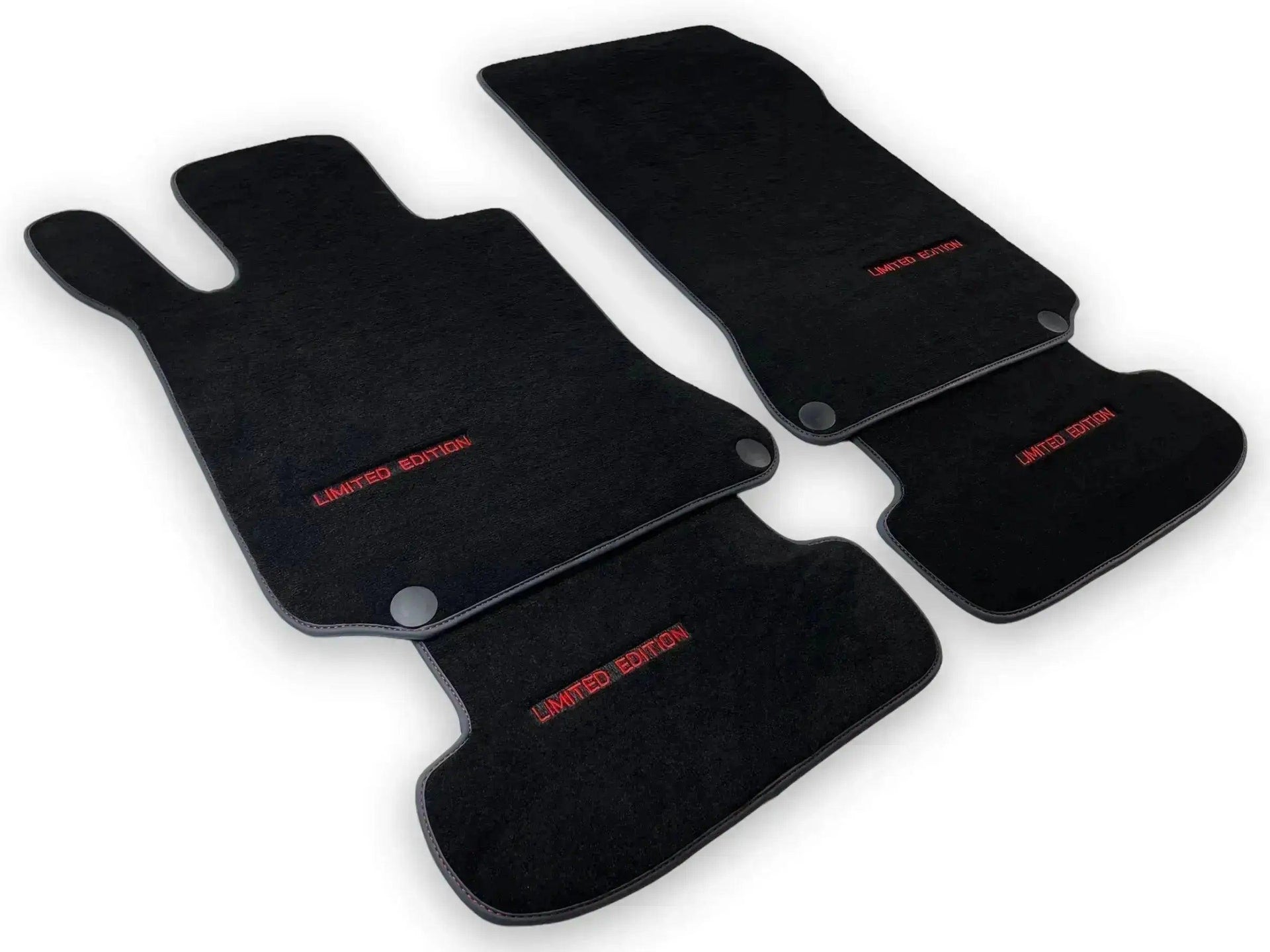 Black Floor Mats For Mercedes Benz GLC-Class C253 Coupe (2020-2023) Hybrid | Limited Edition - AutoWin