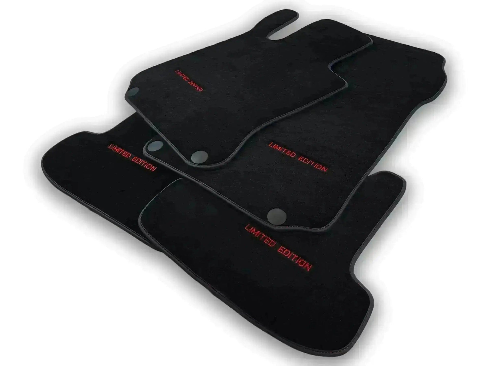 Black Floor Mats For Mercedes Benz GLS-Class X166 (2016-2019) | Limited Edition - AutoWin