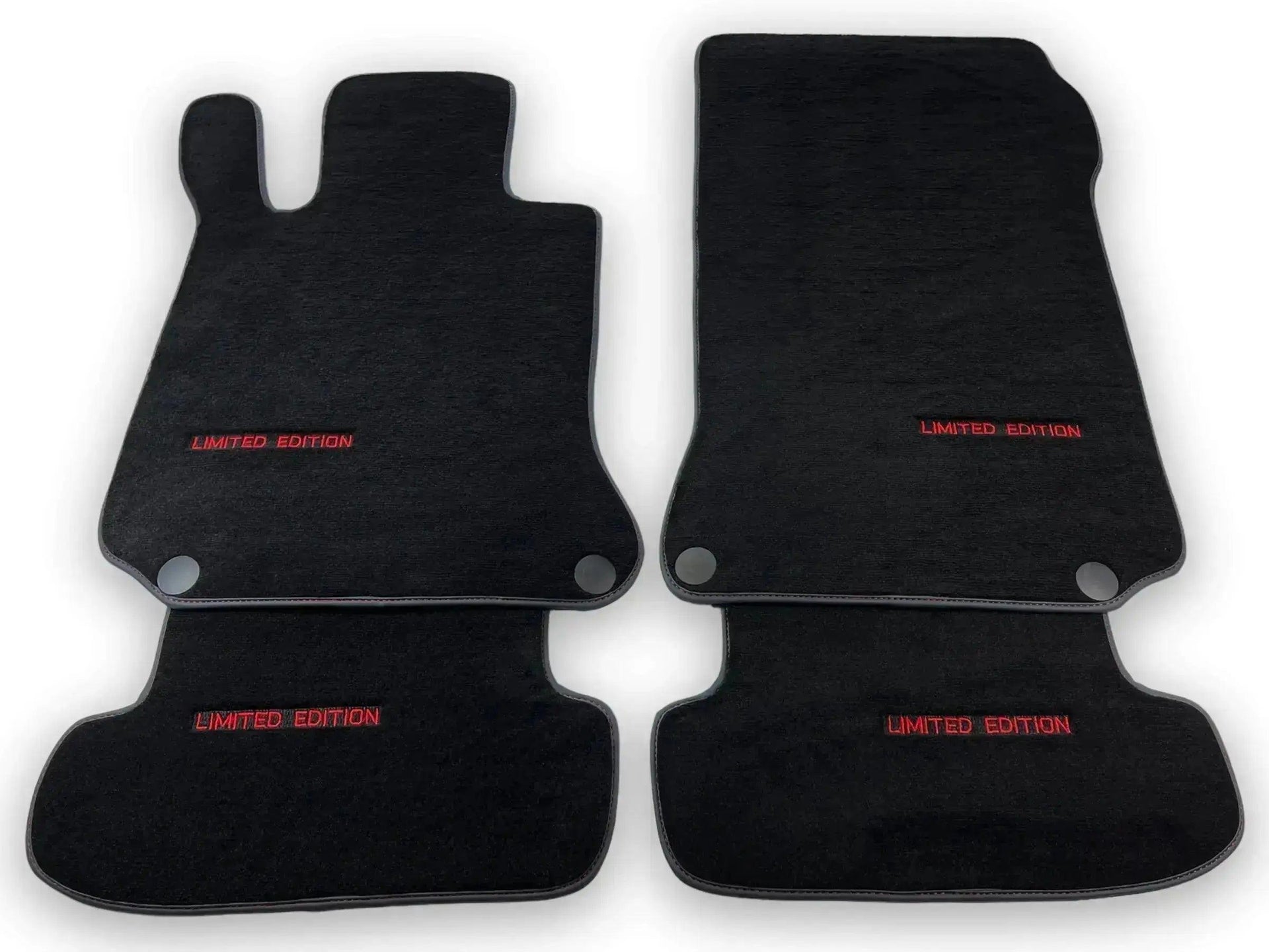 Black Floor Mats For Mercedes Benz S-Class W126 (1979-1991) | Limited Edition - AutoWin