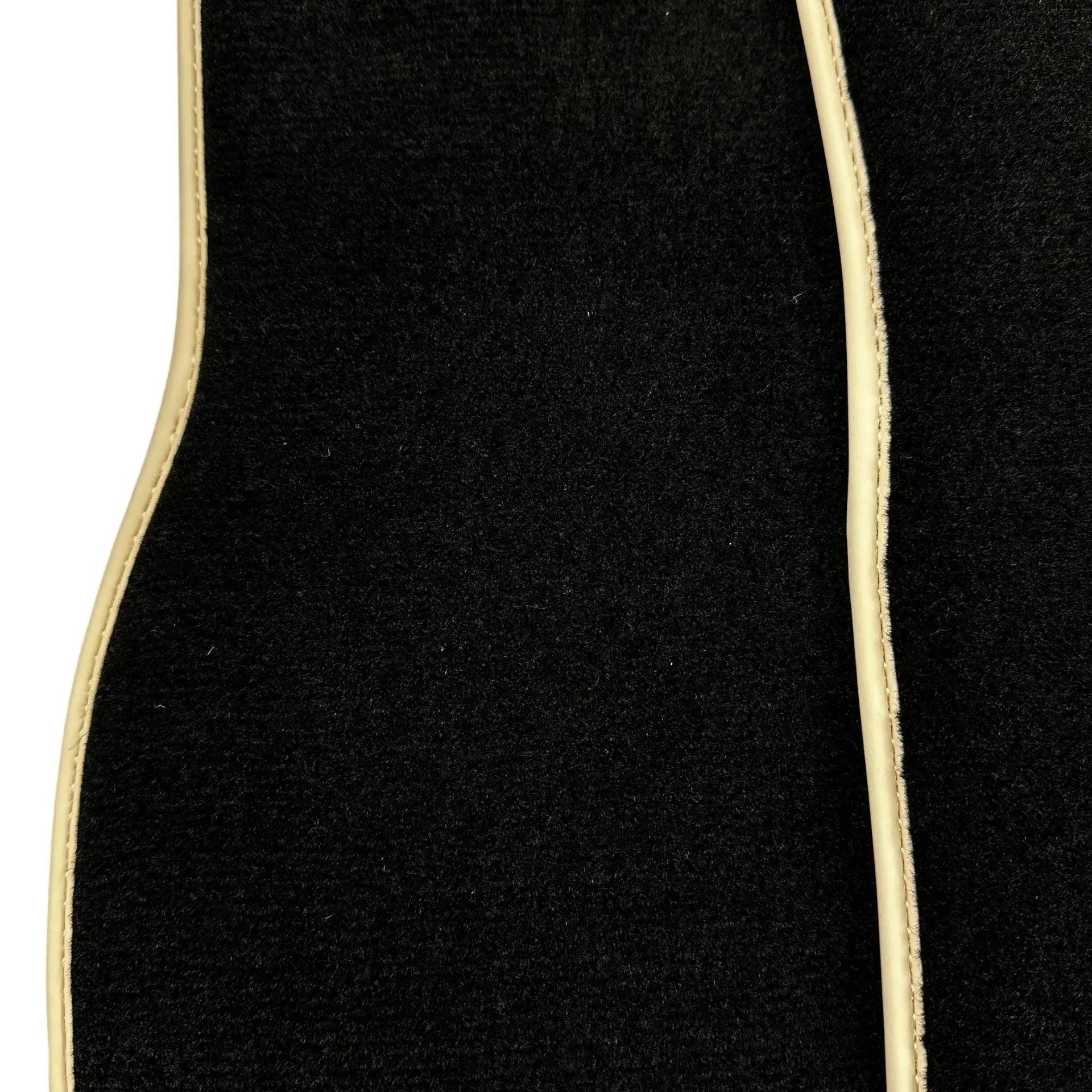 Black Floor Mats For Mercedes-Benz SLK-Class R170 (1998-2000) Beige Trim - AutoWin