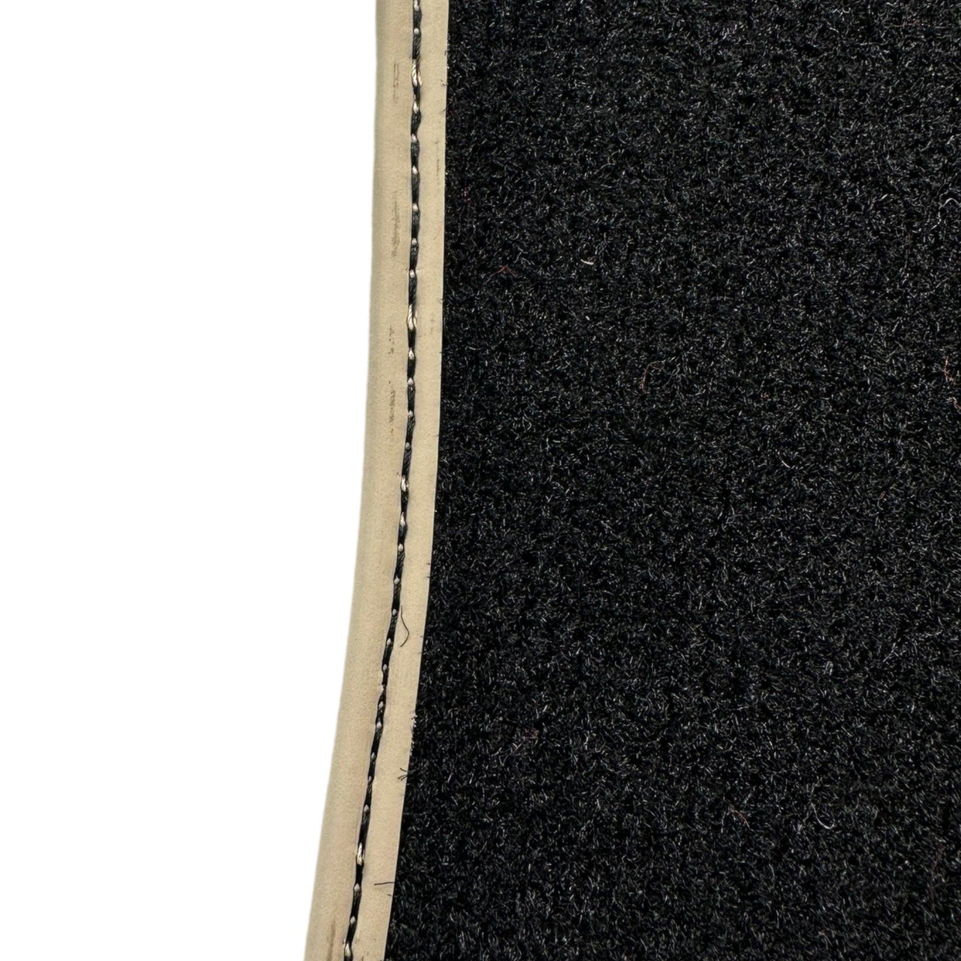 Black Floor Mats For Toyota Land Cruiser 90 (1997-2003) Beige Trim | ER56 Design - AutoWin