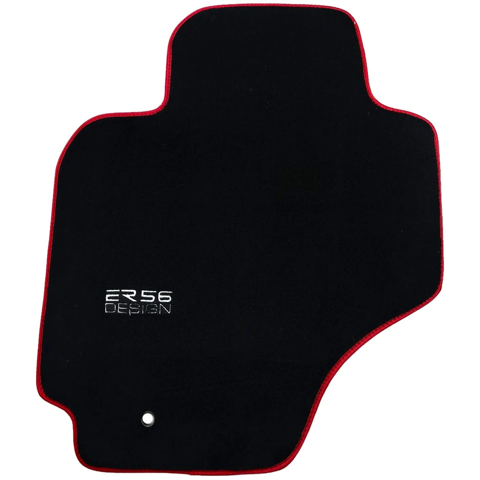 Black Floor Mats For Toyota RAV4 (2000-2003) ER56 Design with Red Trim - AutoWin