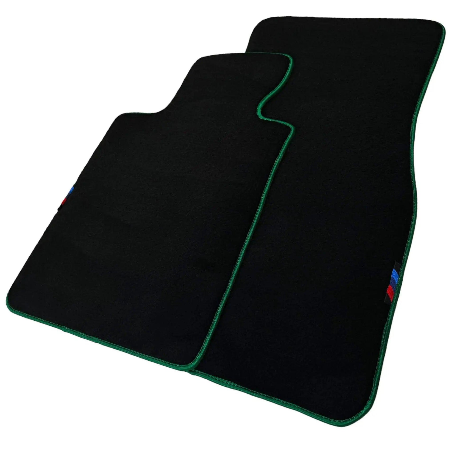 Black Mats For BMW M6 F12 Convertible | Green Trim - AutoWin