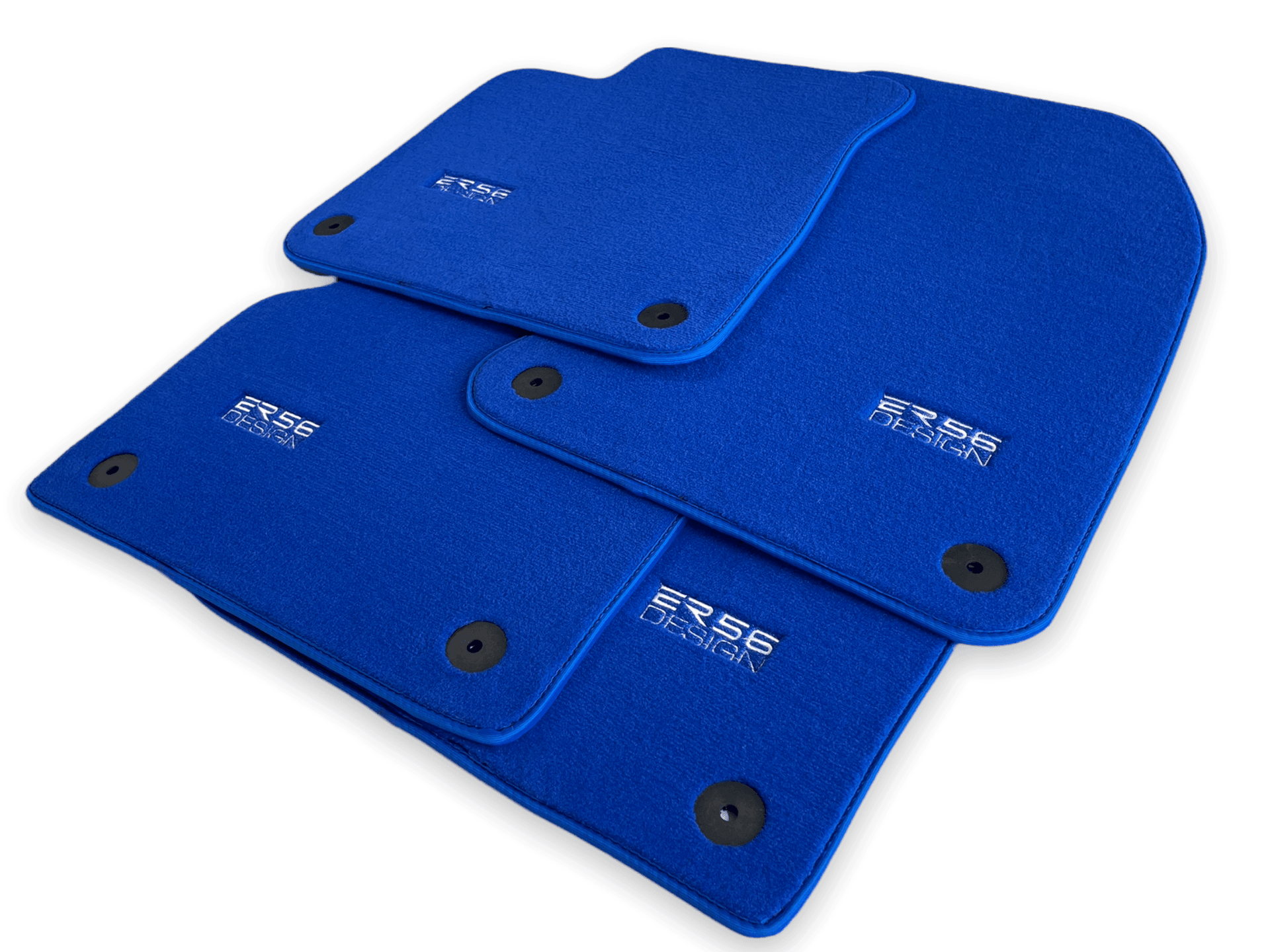 Blue Floor Mats for Audi A8 D3 Long (2002-2010) | ER56 Design - AutoWin