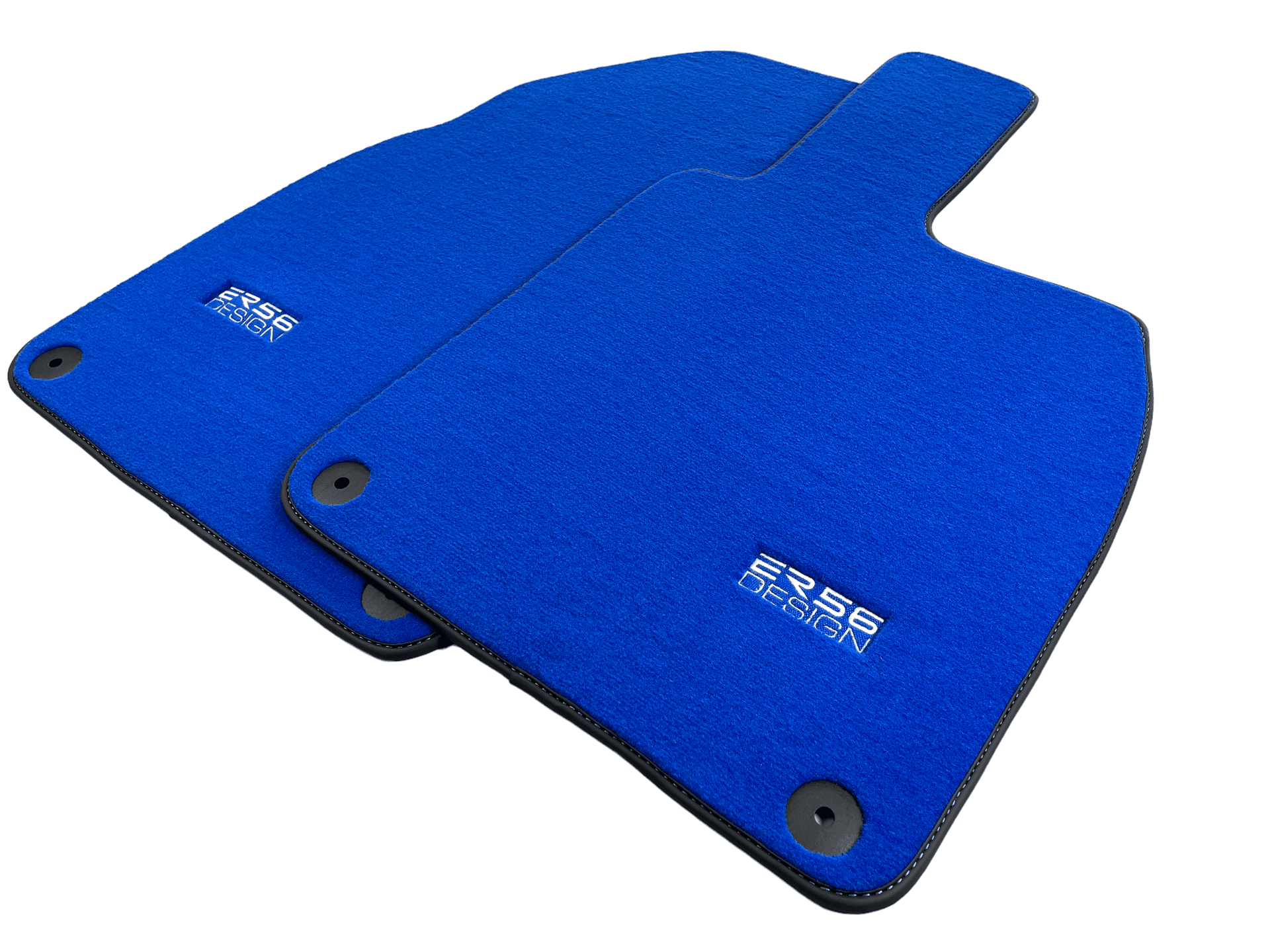 Blue Floor Mats for Porsche 981 Boxster (2013-2016) ER56 Design - AutoWin