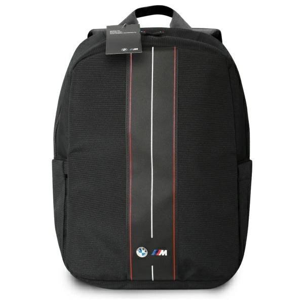 BMW Backpack 16" with Black Nylon Red Stripe