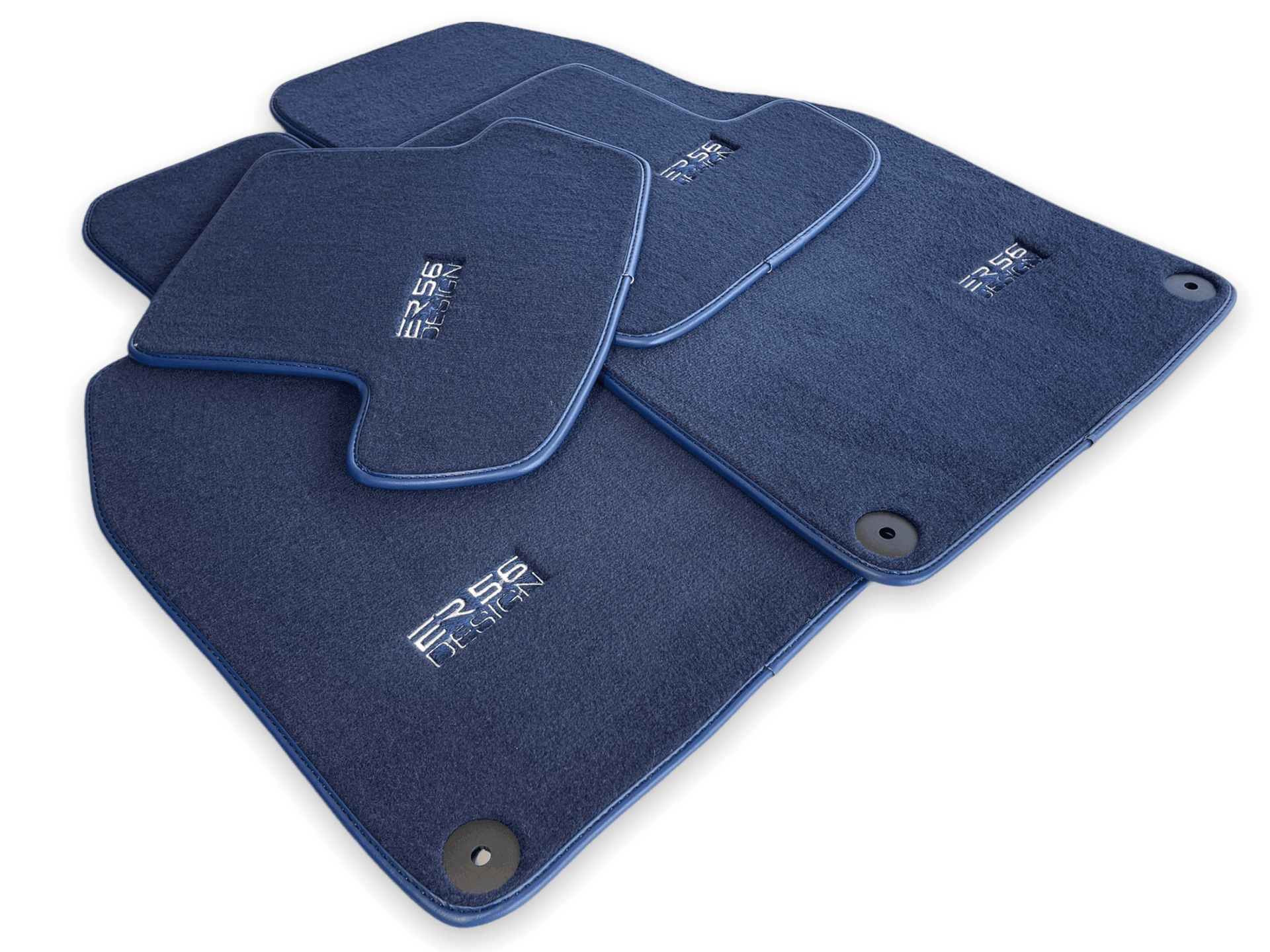 Dark Blue Floor Mats for Porsche Cayenne (2003-2010) | ER56 Design - AutoWin