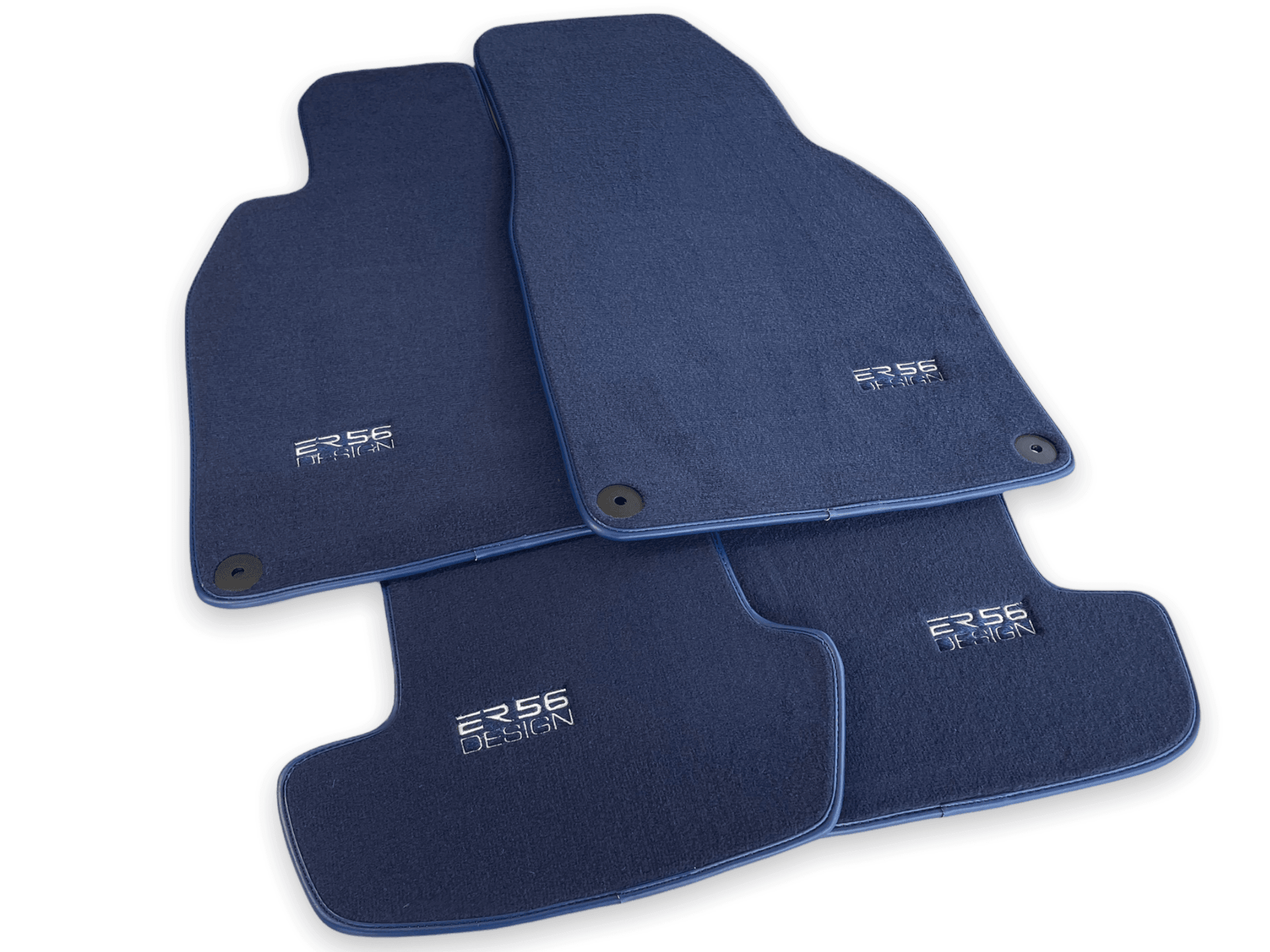 Dark Blue Floor Mats for Porsche Cayenne (2018-2023) | ER56 Design - AutoWin