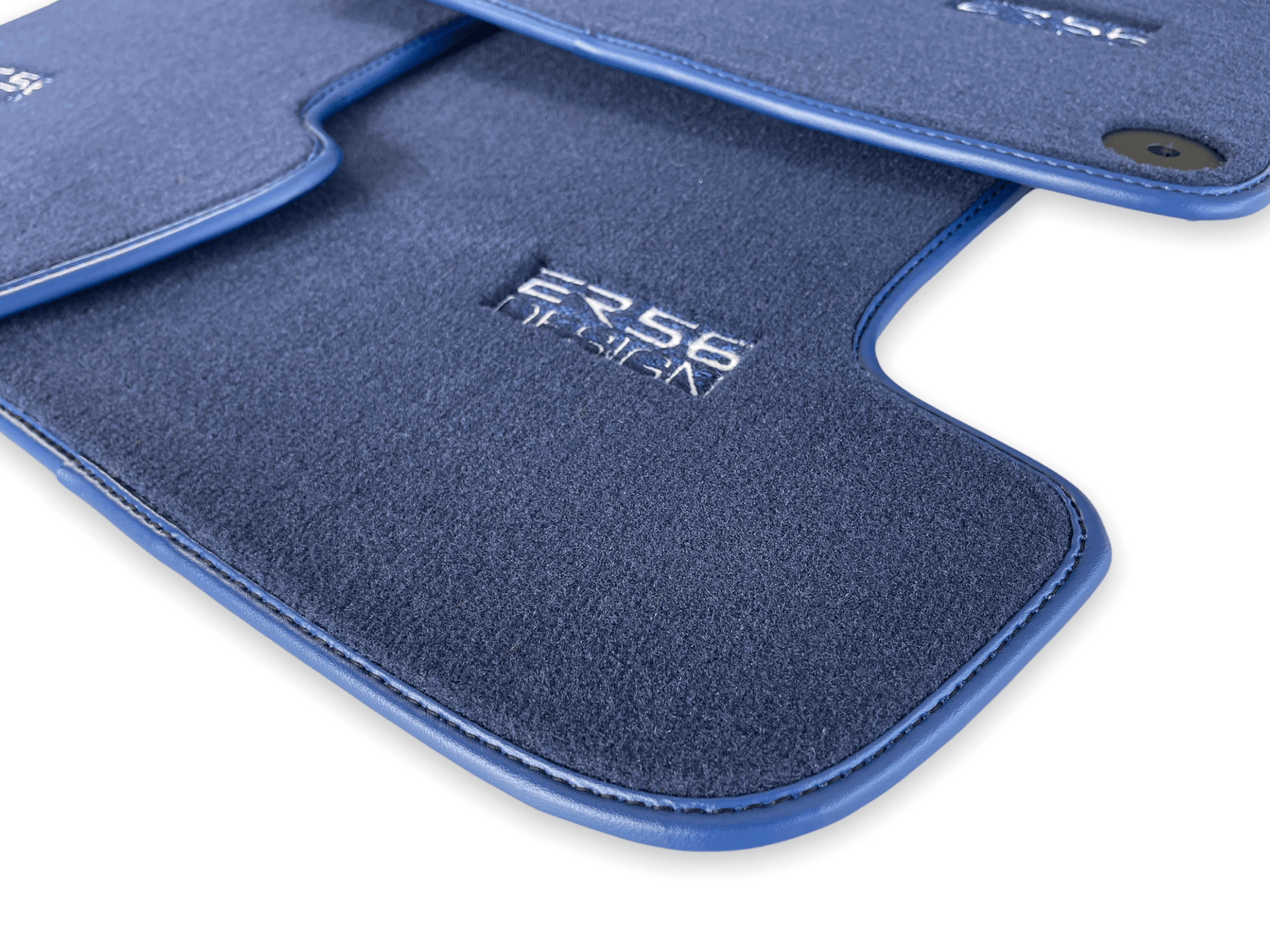 Dark Blue Floor Mats for Porsche Panamera (2009-2016) | ER56 Design - AutoWin