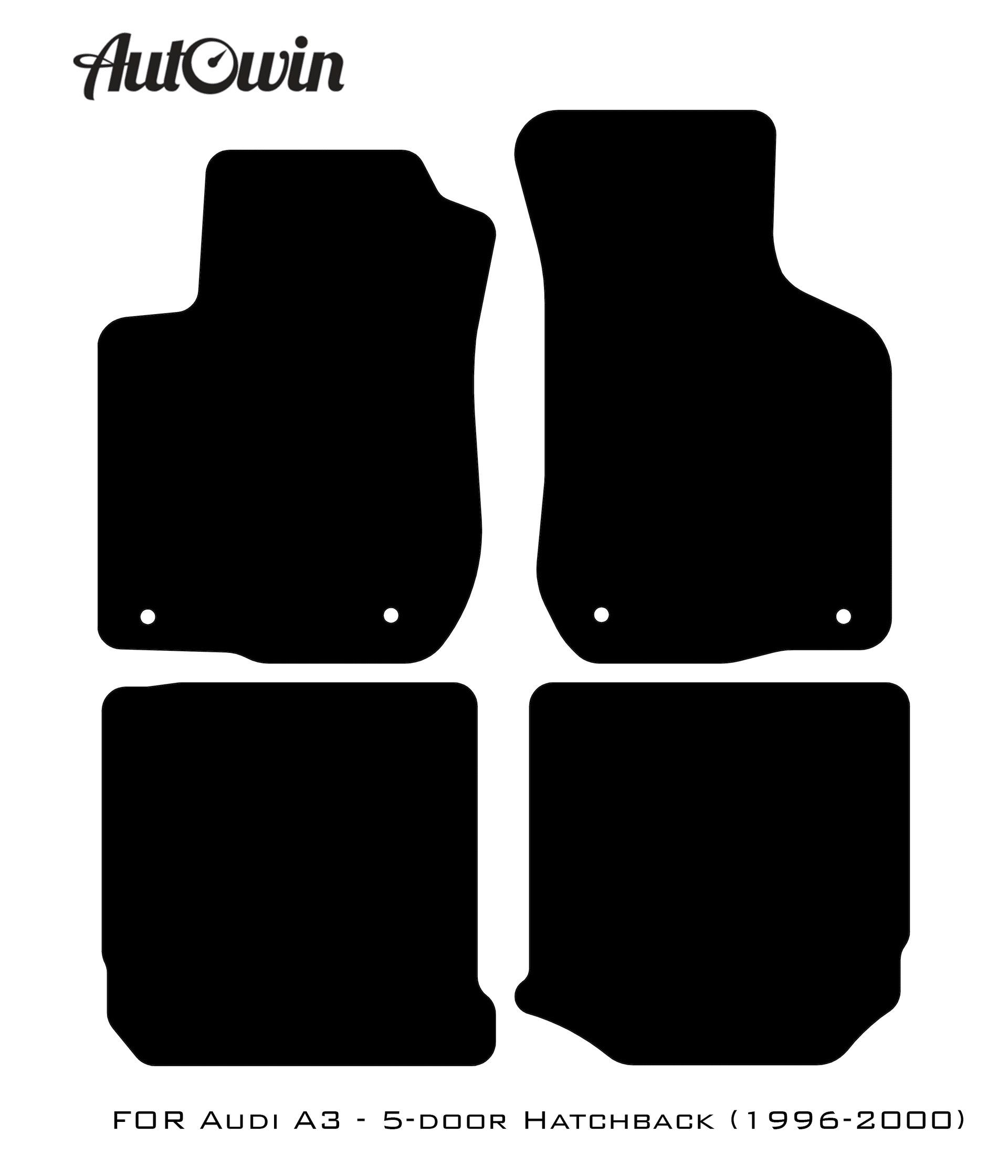 Floor Mats for Audi A3 - 5-door Hatchback (1996-2000) Er56 Design - AutoWin
