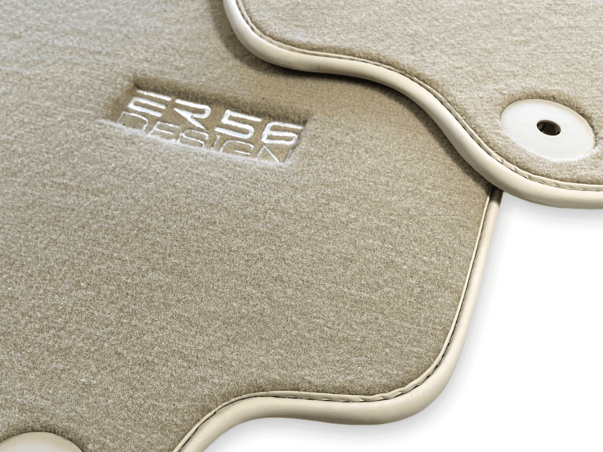 Floor Mats for Audi R8 (2007-2015) Beige Carpet ER56 Design - AutoWin