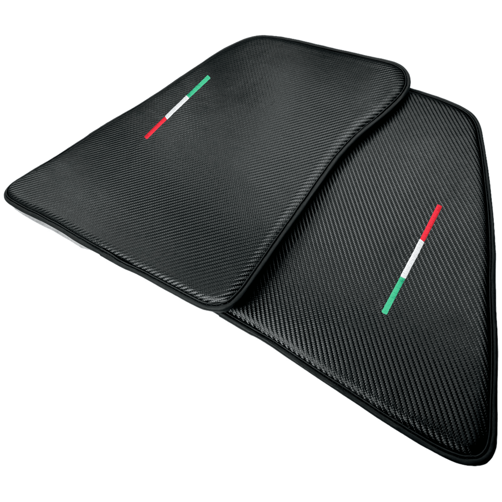 Floor Mats for Ferrari 296 GTS (2022-2024) Made From Carbon Fiber Leather - AutoWin