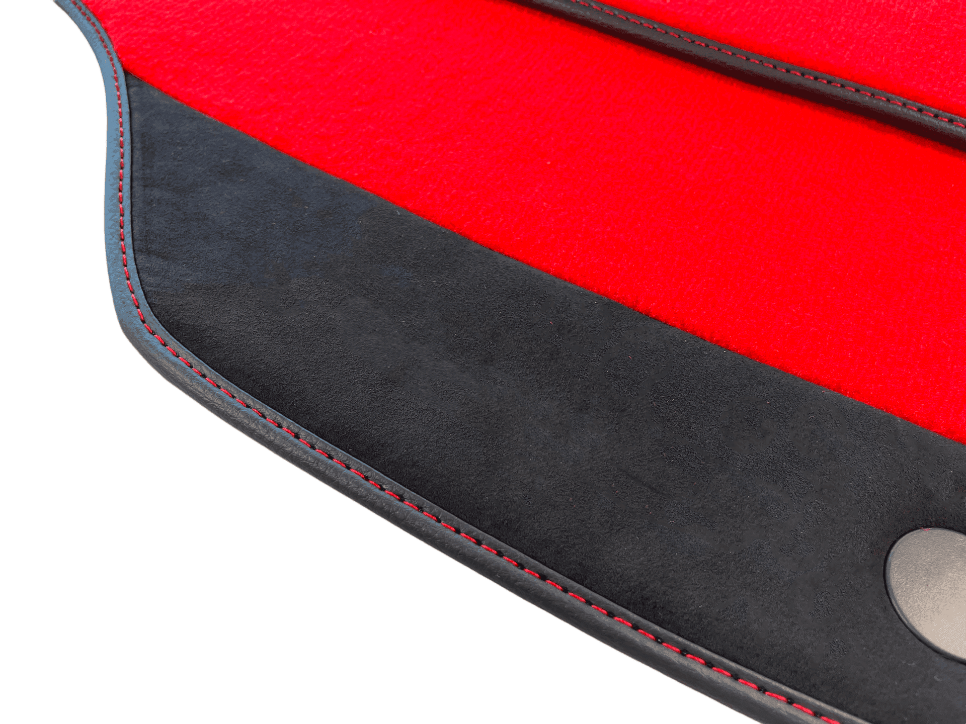 Floor Mats For Ferrari 458 Speciale (2012-2015) Red Carpet And Alcantara Leather - AutoWin
