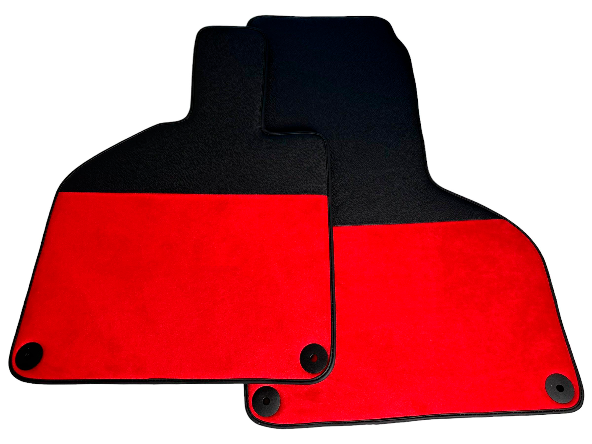 Custom Floor Mats for Lamborghini Huracan Performante Alcantara Red Leather