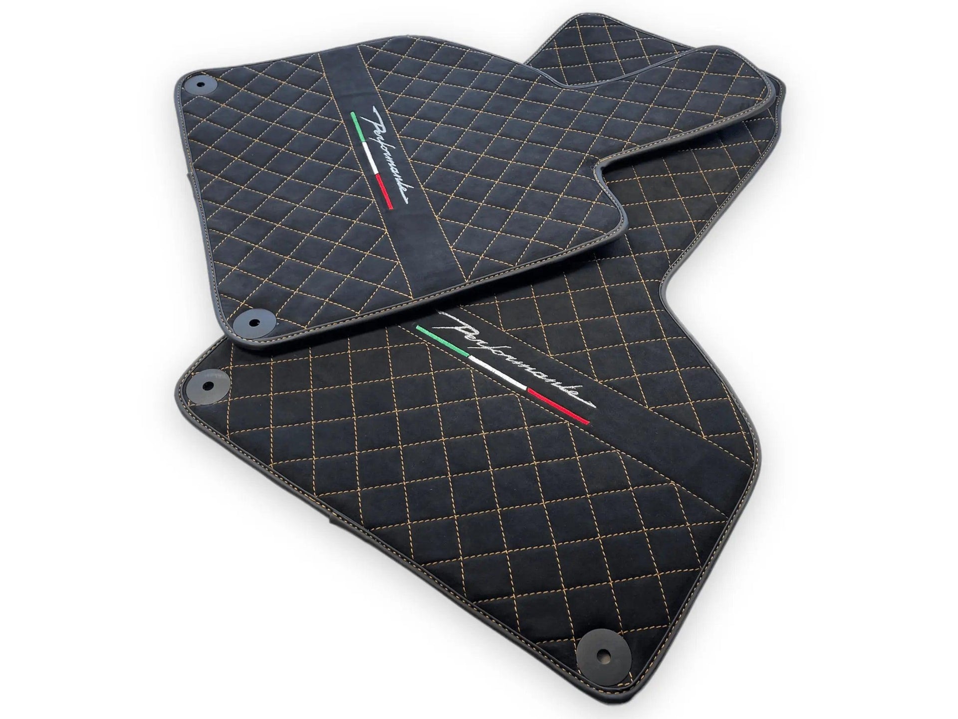 Floor Mats for Lamborghini Huracan Perfomante Alcantara Leather - AutoWin