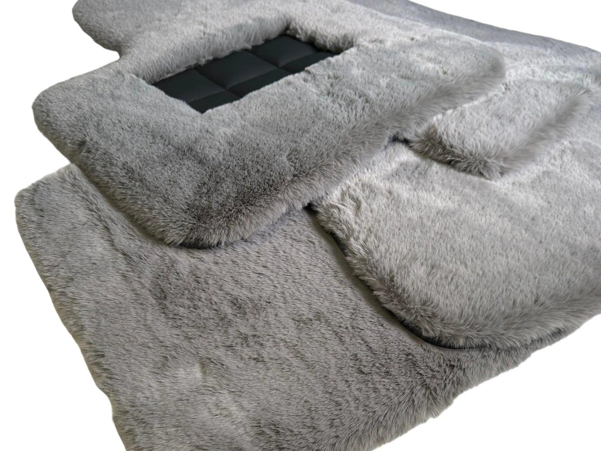 Gray Sheepskin Floor Mats For Bentley Flying Spur (2005-2013) Er56 Design Brand - AutoWin