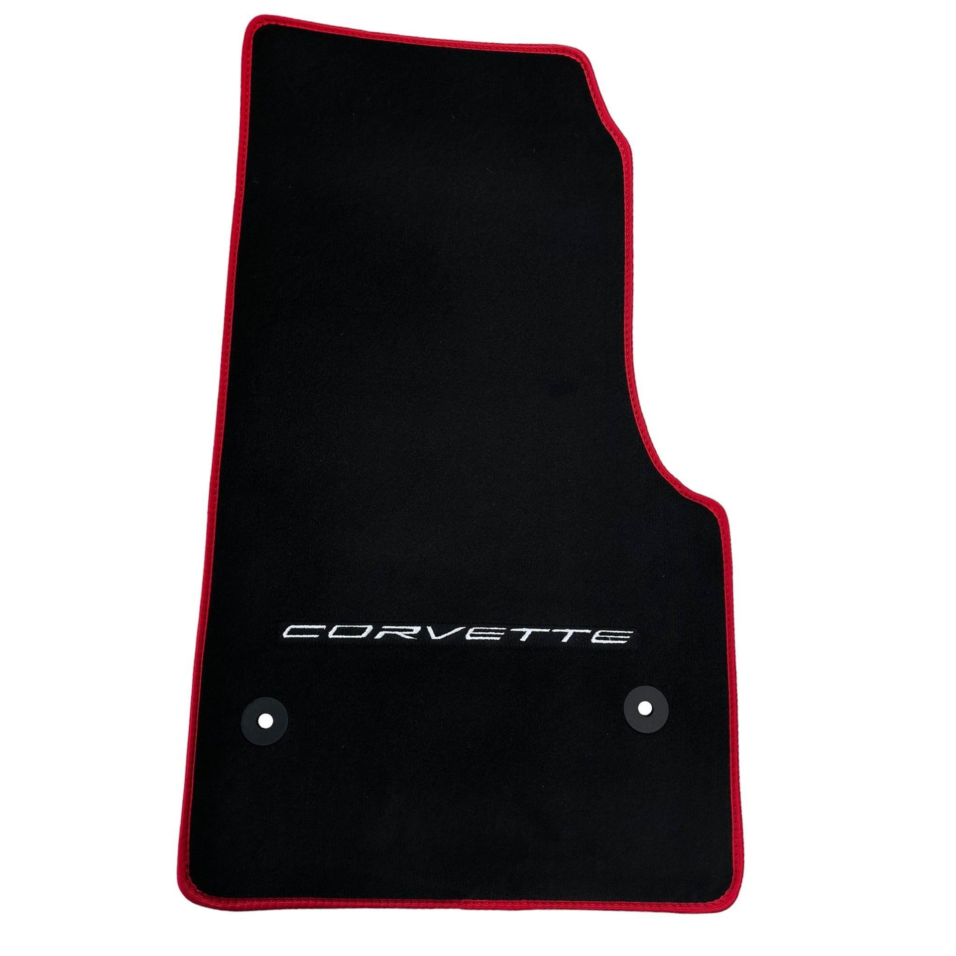 Black Floor Mats For Chevrolet Corvette C8 (2020-2024) - AutoWin