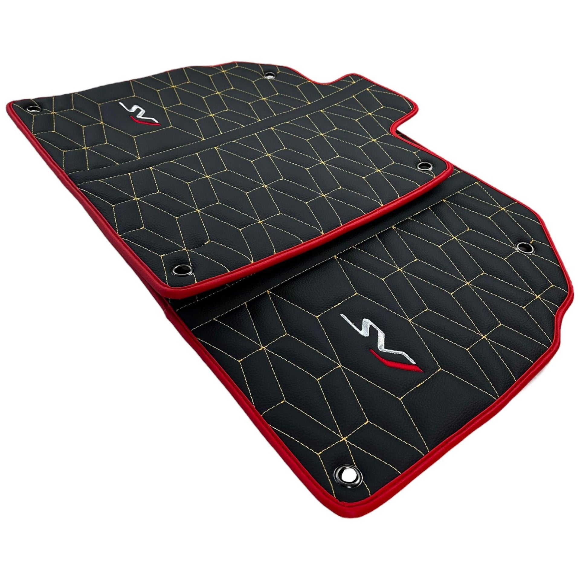 Leather Floor Mats for Lamborghini Aventador SVJ Limited Edition - AutoWin