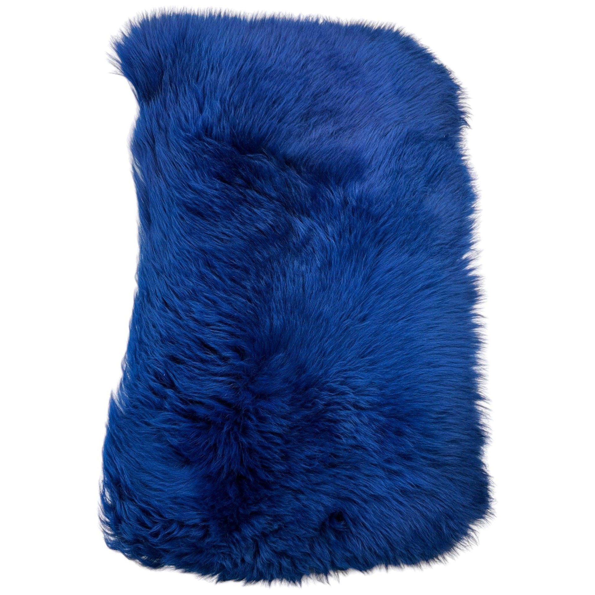 Navy Blue Sheepskin Floor Mats for Rolls Royce Wraith (2013–2023) | ER56 Design - AutoWin