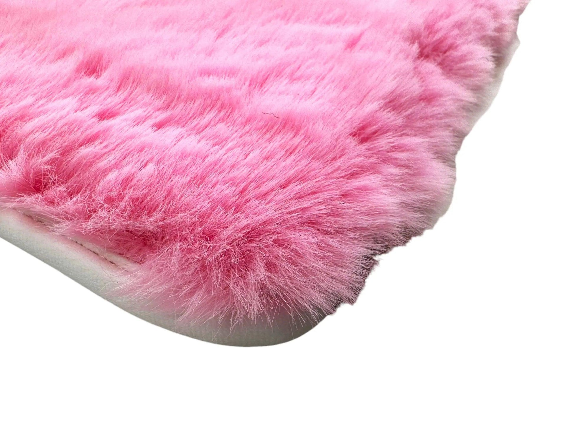 Pink Sheepskin Floor Mats For Rolls Royce Phantom 2003–2016 Er56 Design Brand - AutoWin