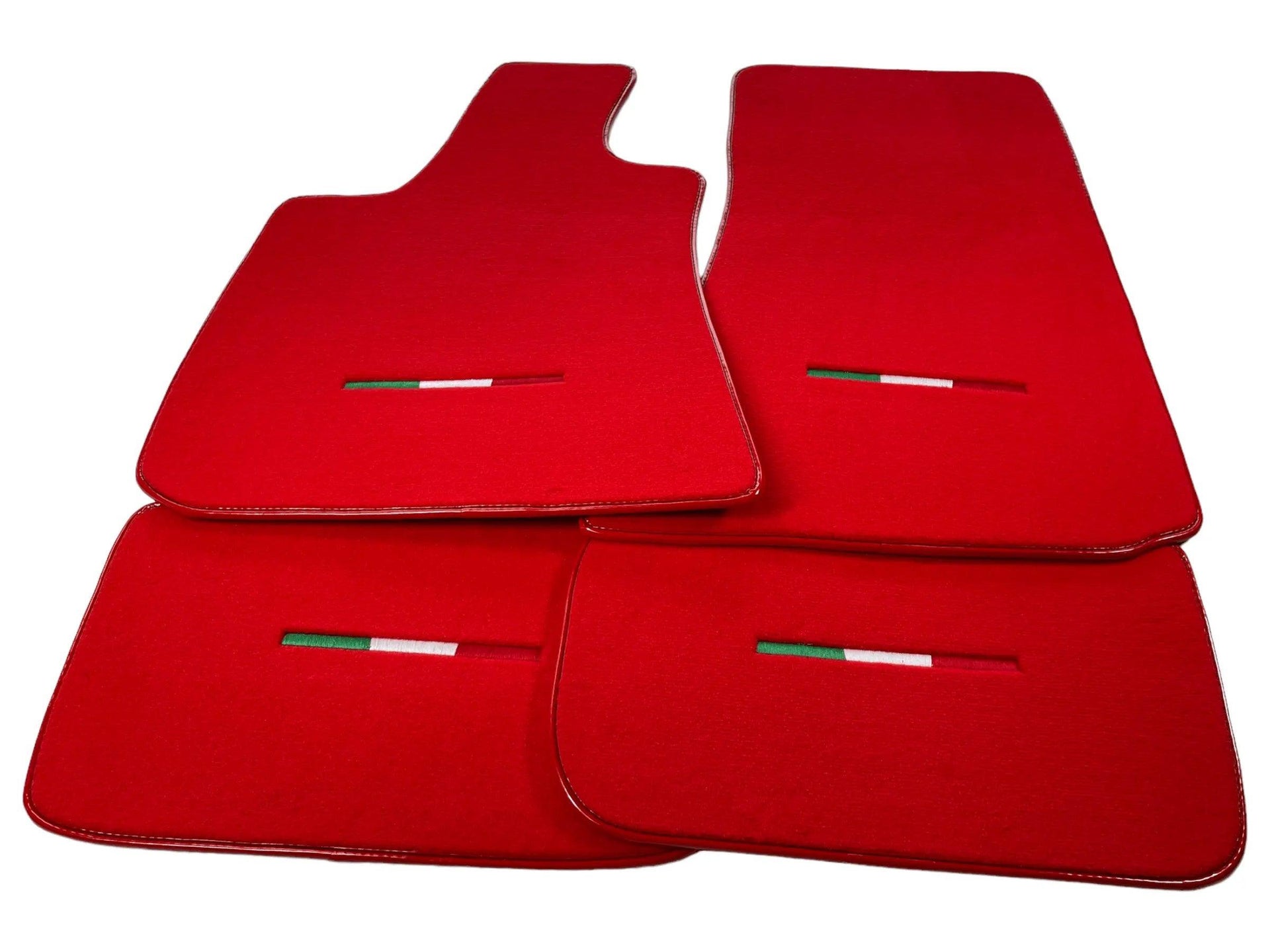 Red Floor Mats For Maserati Grecale (2023-2024) Italy Edition - AutoWin