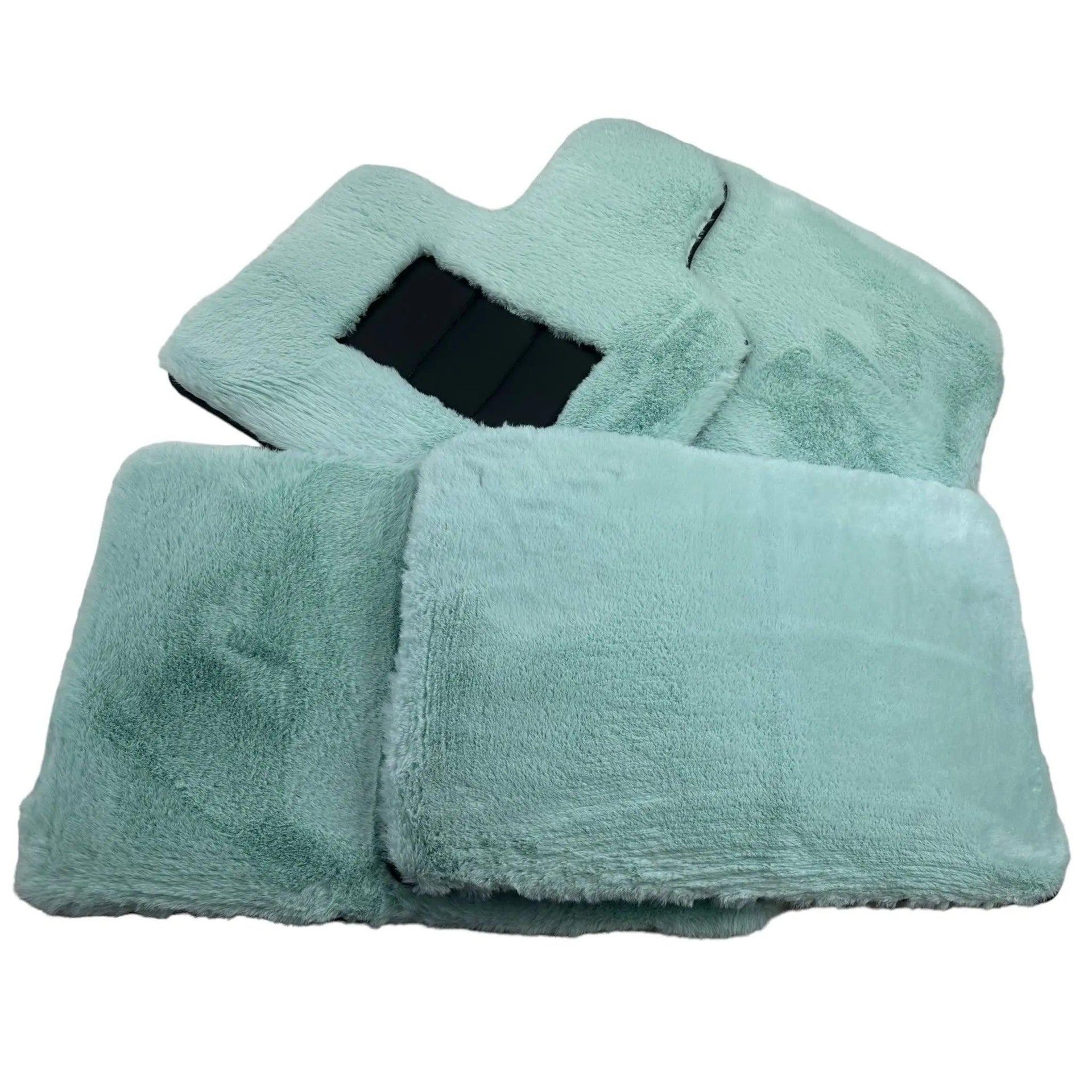 Tiffany Blue Sheepskin Floor Mats For Rolls Royce Spectre (2023-2024) ER56 Design Brand - AutoWin