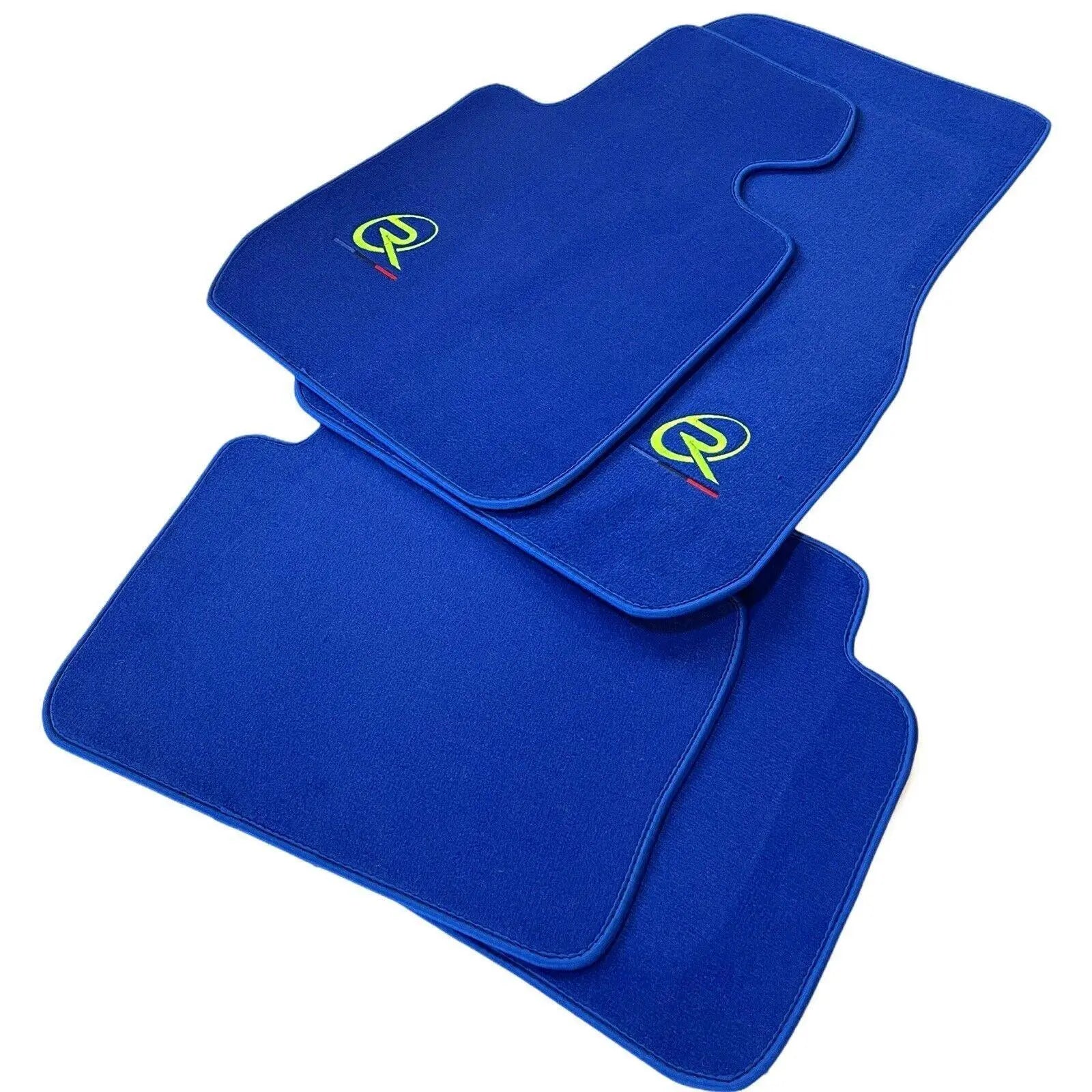 Blue Floor Mats For BMW 5 Series F07 Gt Brand Tailored Set Perfect Fit - AutoWin