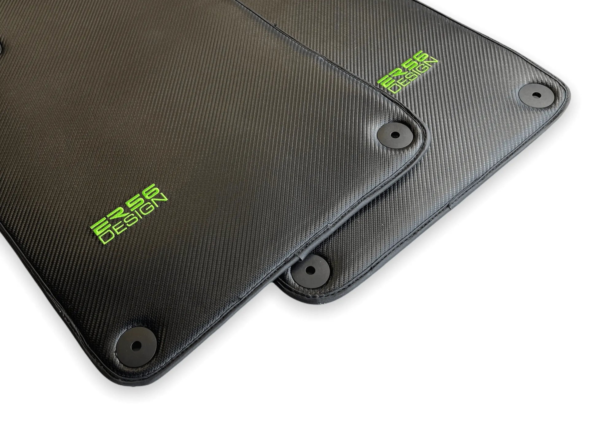 Carbon Fiber Floor Mats for Porsche 992 Gt2rs 2021-2022 Green Sewing - AutoWin