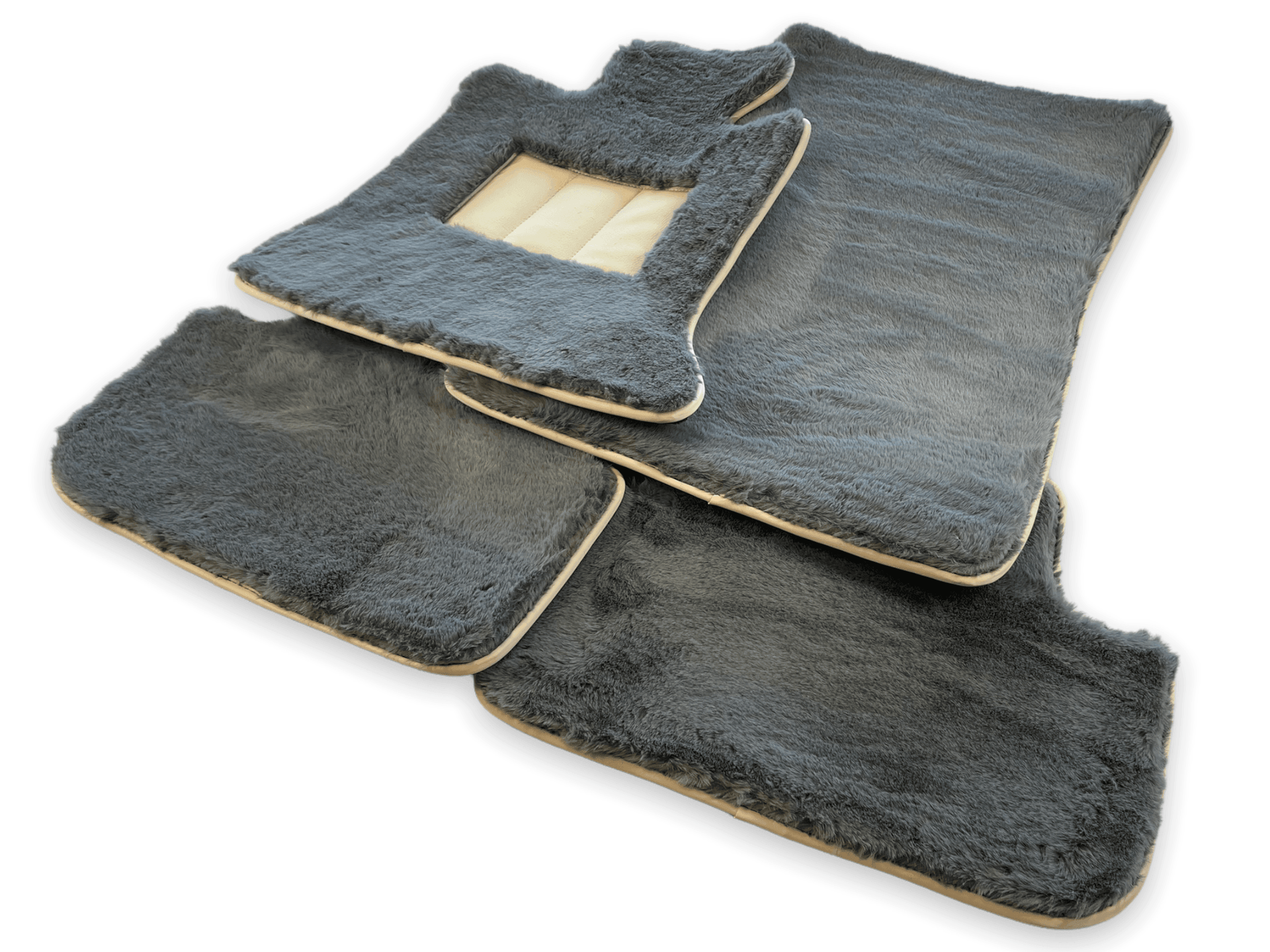 Sheepskin Floor Mats For Rolls Royce Dawn Rr6 2016-2023 Er56 Design Brand - AutoWin