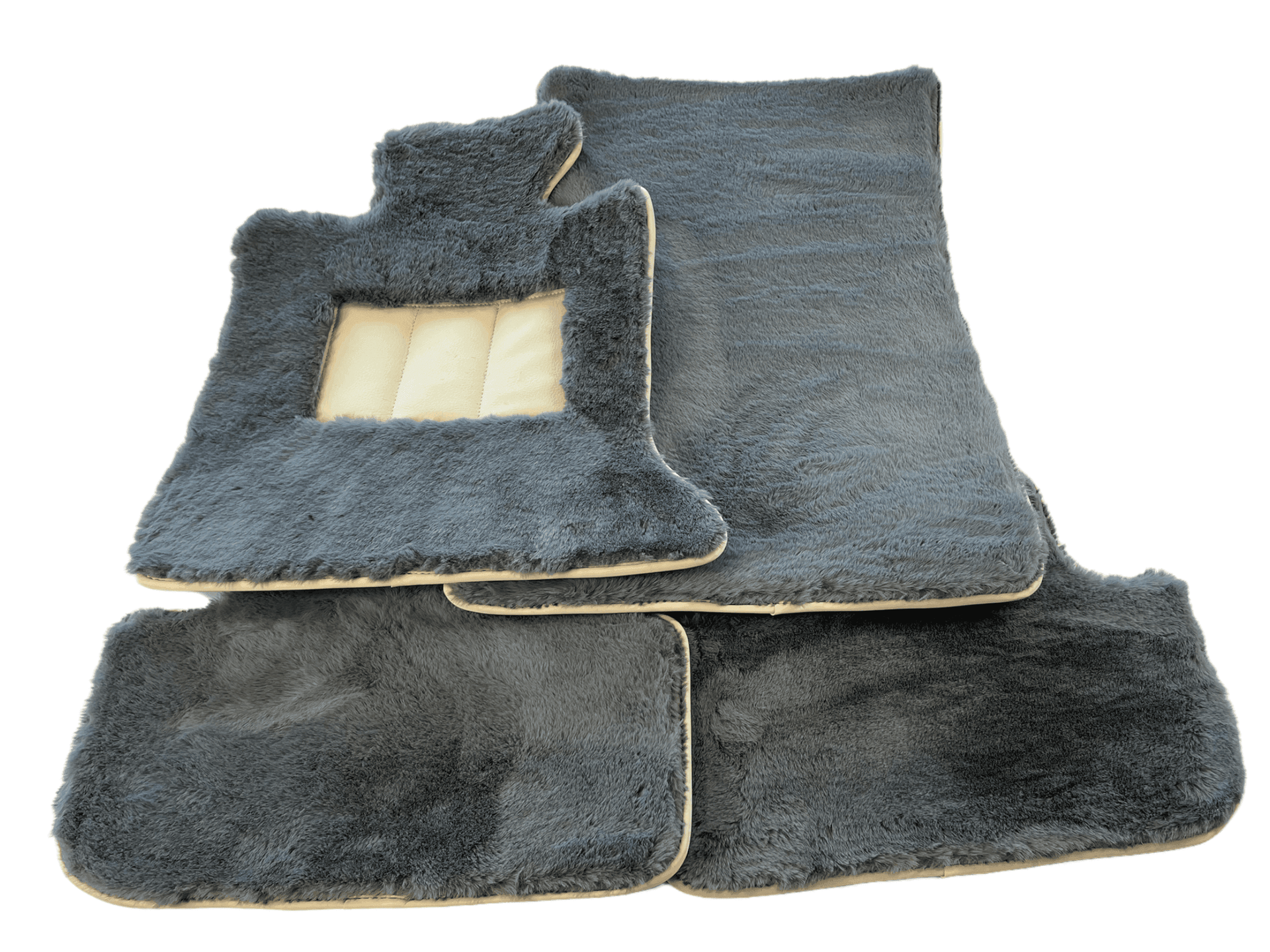 Sheepskin Floor Mats For Rolls Royce Ghost Series II (2021-2024) ER56 Design Brand - AutoWin