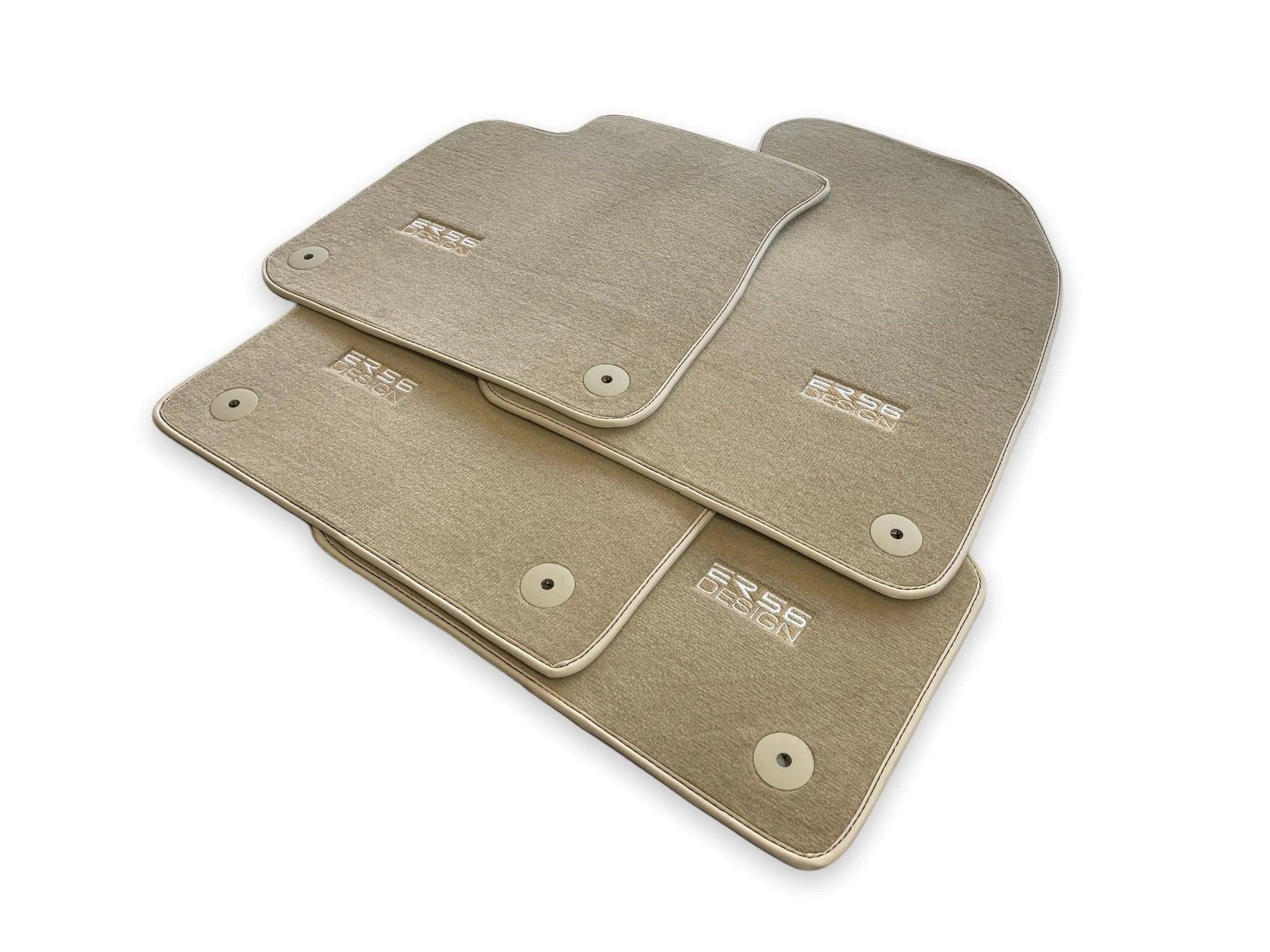 Beige Floor Mats for Audi A3 - 3-door Hatchback (2000-2003) | ER56 Design - AutoWin