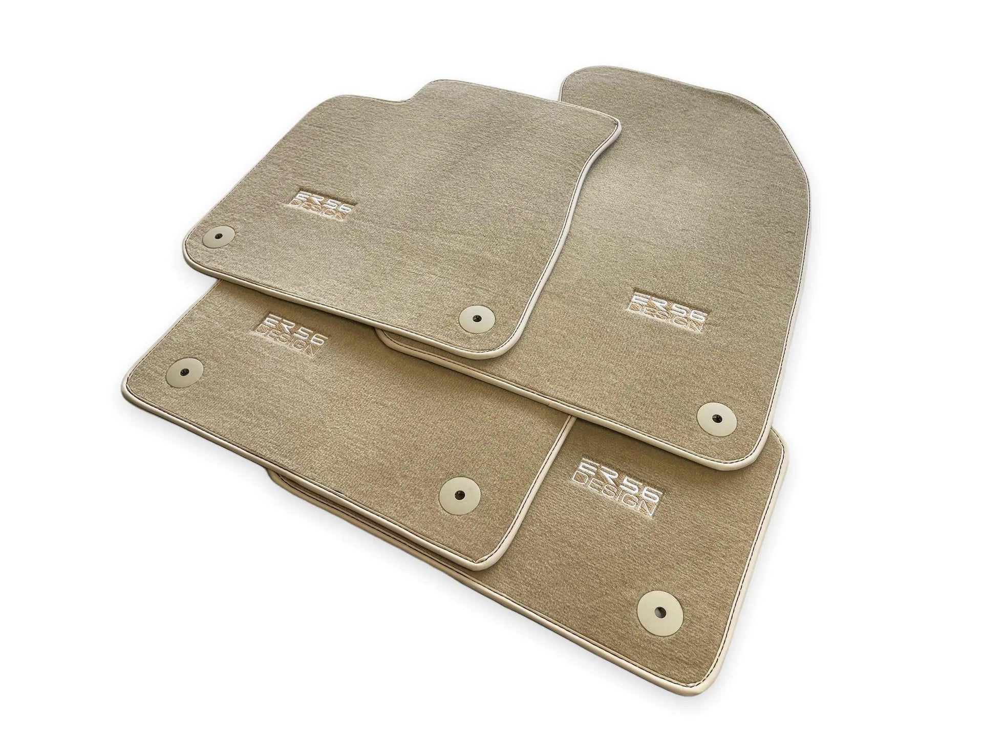 Beige Floor Mats for Audi A3 - 3-door Hatchback (2000-2003) | ER56 Design - AutoWin