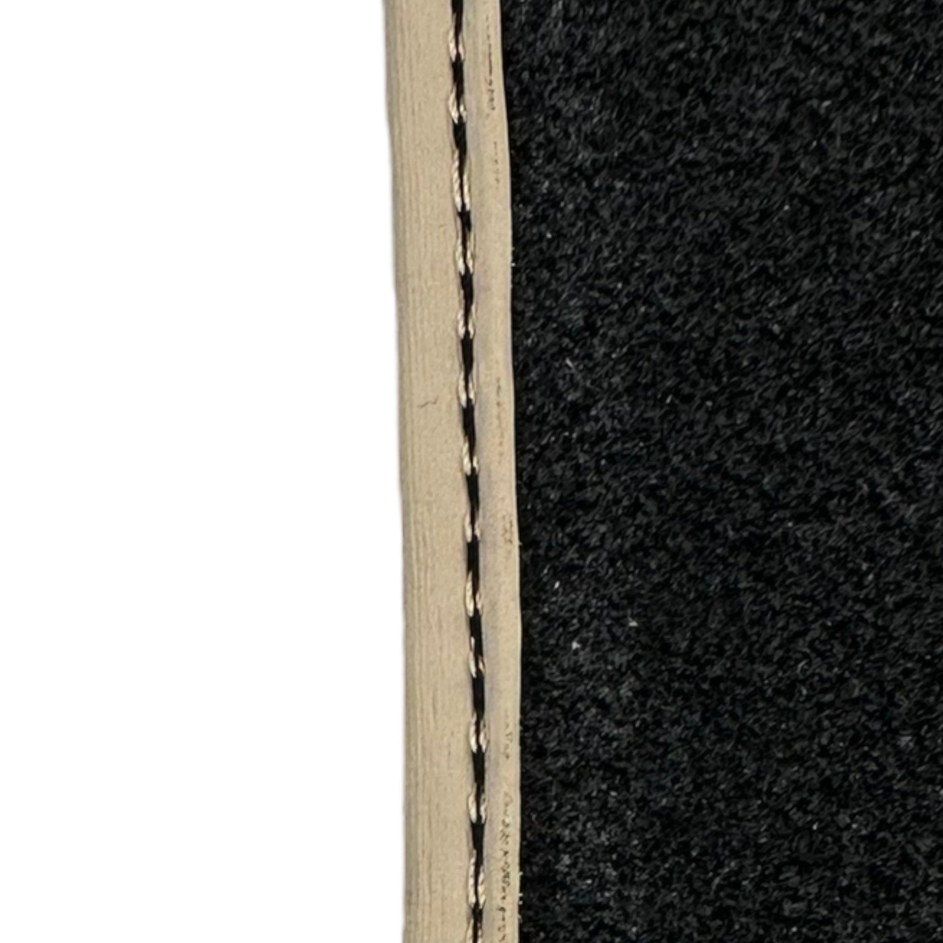 Beige Floor Mats for Bentley Flying Spur (2013-2019) with Leather - AutoWin