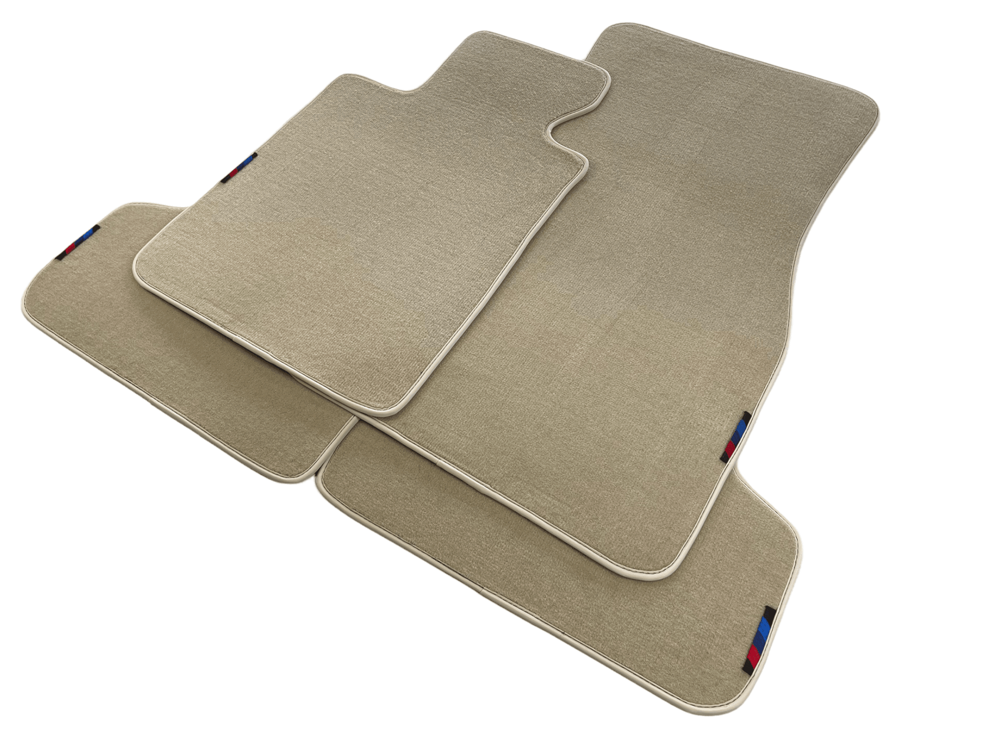 Beige Floor Mats For BMW 1 Series E81 With M Package - AutoWin