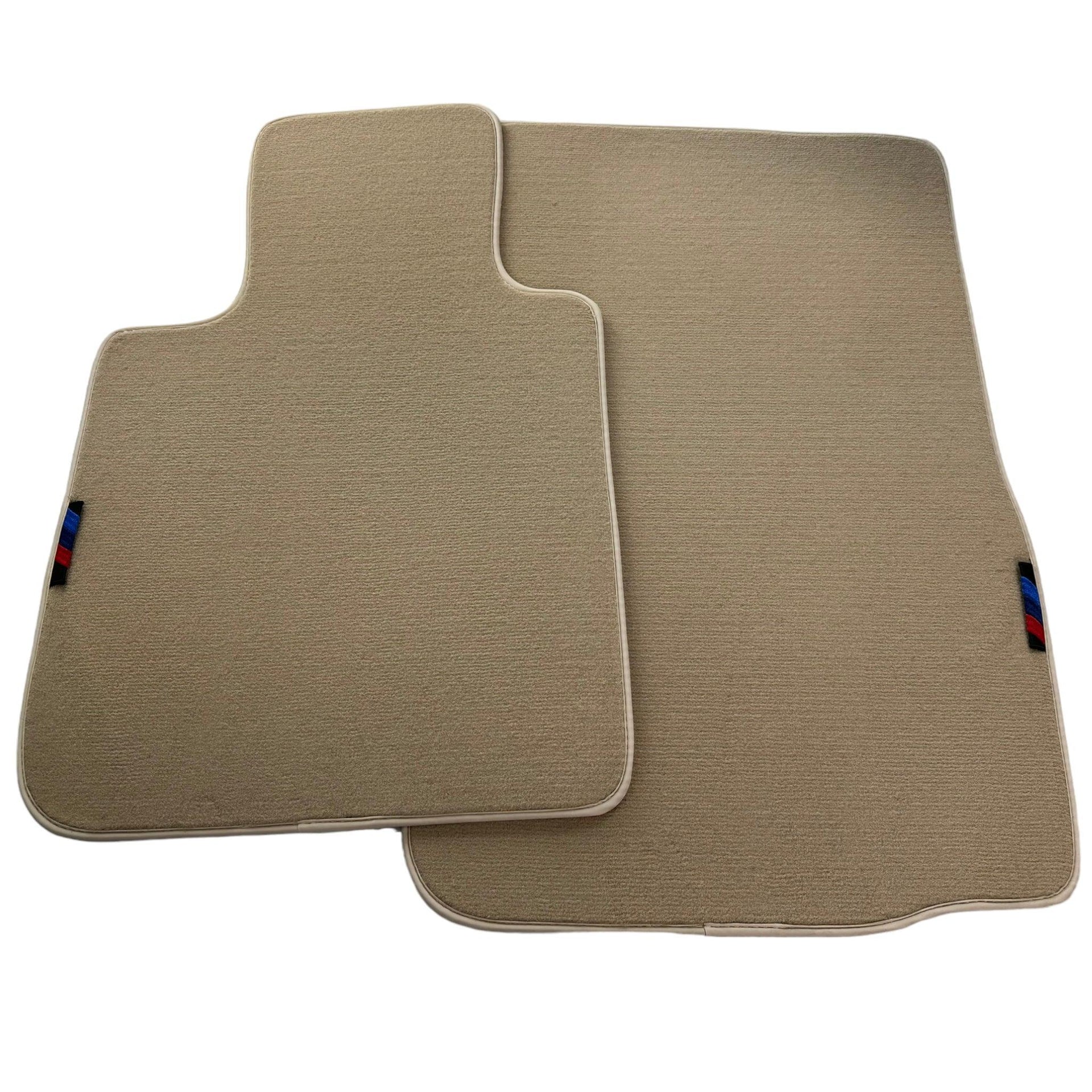 Beige Floor Mats For BMW Z4 Series E85 Convertible (2003-2008) With M Package - AutoWin