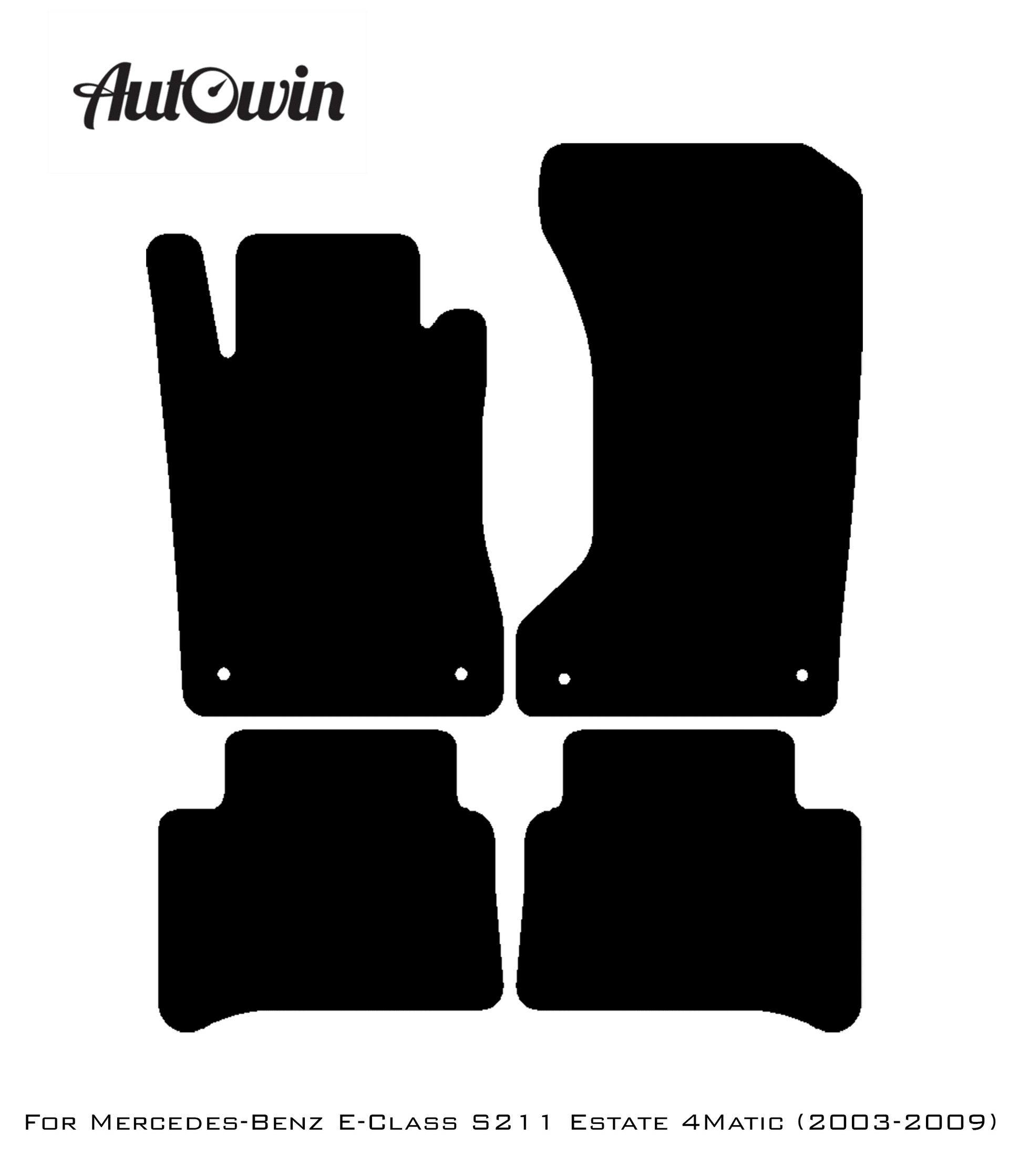 Beige Floor Mats For Mercedes Benz E-Class S211 Estate 4Matic (2003-2009) | Limited Edition - AutoWin