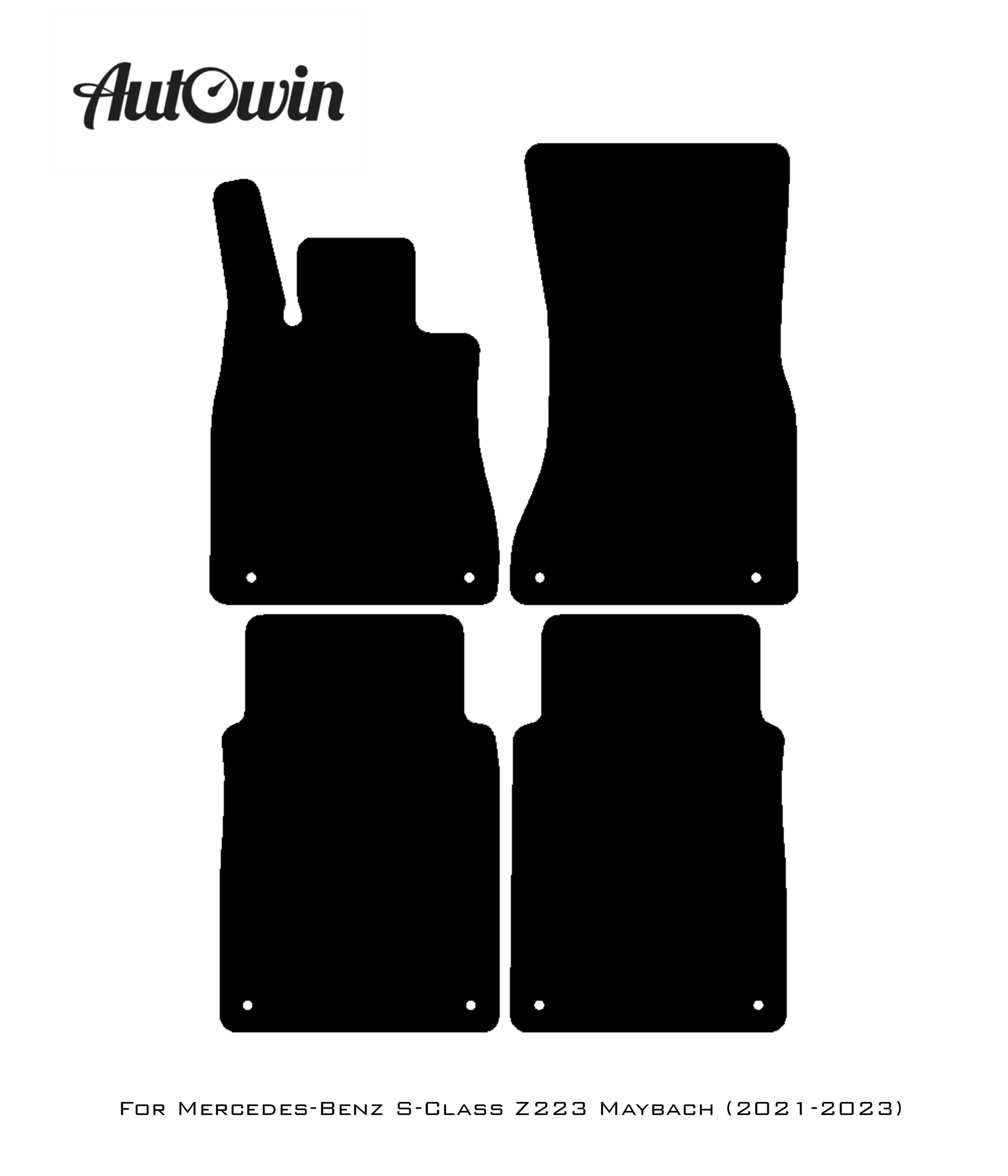 Beige Floor Mats For Mercedes Benz S-Class Z223 Maybach (2021-2023) | Limited Edition - AutoWin