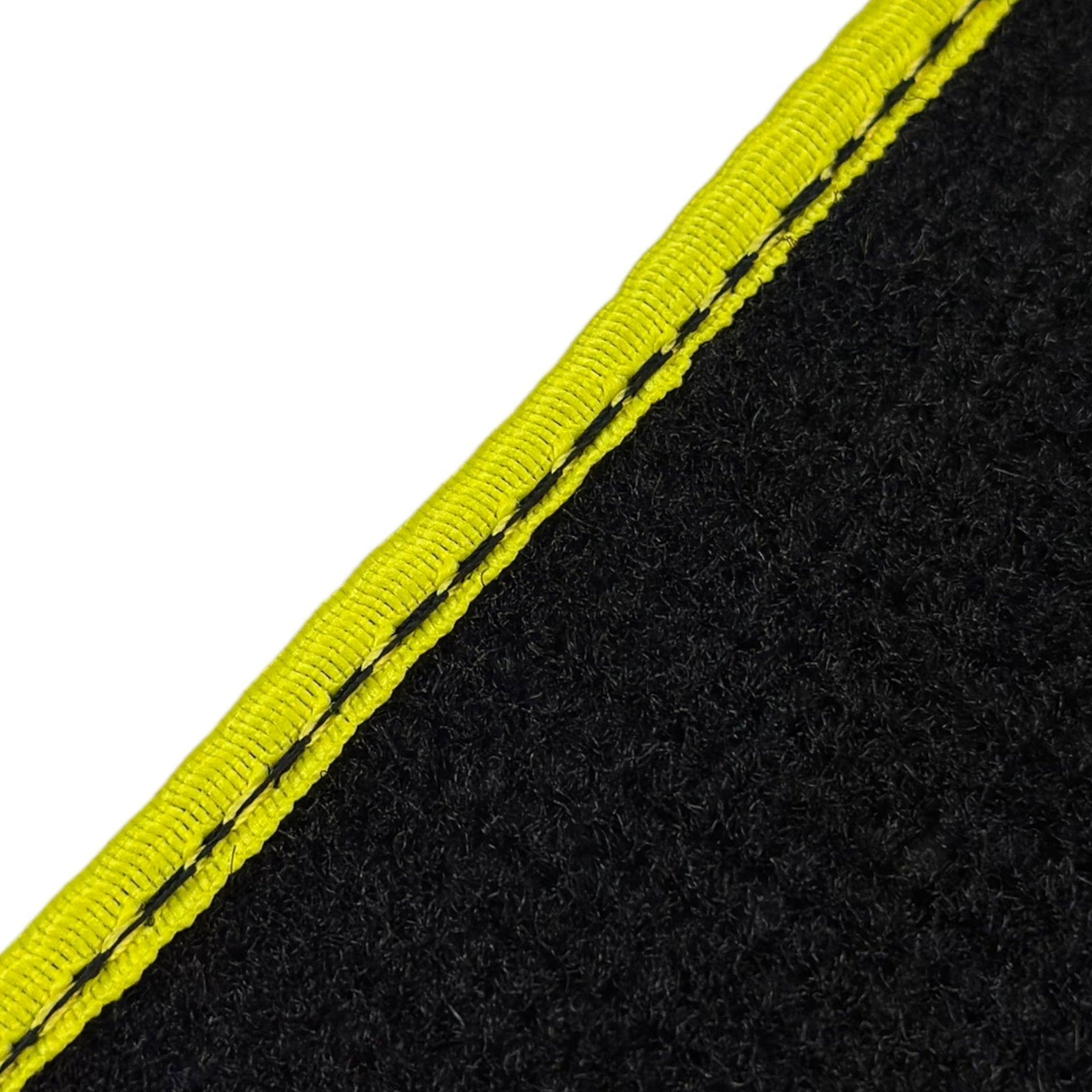 Black Floor Mats For BMW 3 Series F36 Gran Coupe | | Yellow Trim - AutoWin