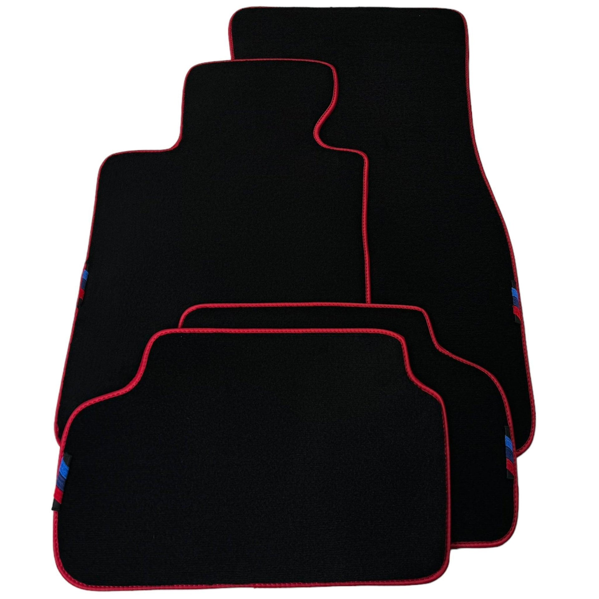 Black Floor Mats For BMW M2 Series F87 | Red Trim AutoWin Brand - AutoWin