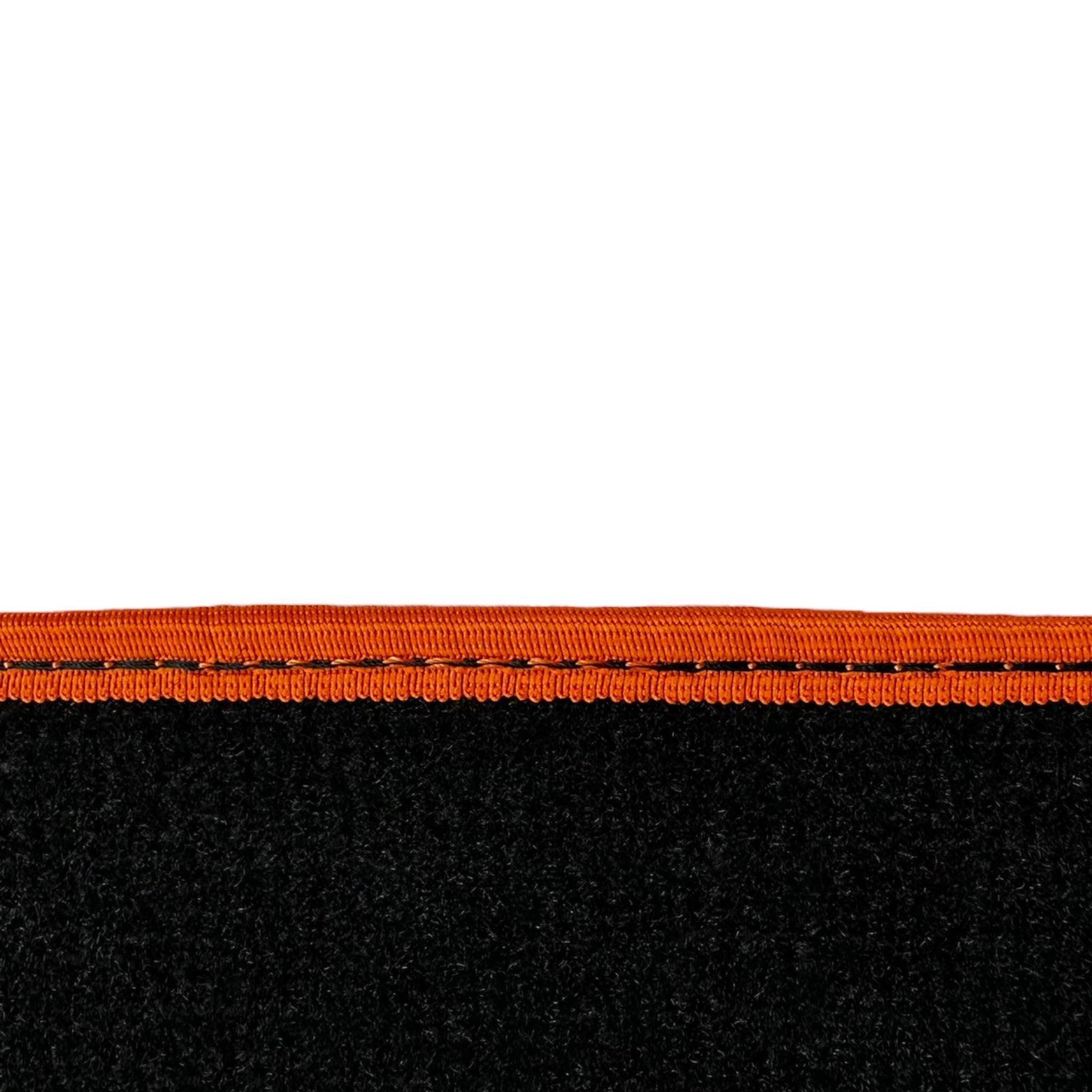 Black Floor Mats For BMW X3 Series F25 | Orange Trim - AutoWin