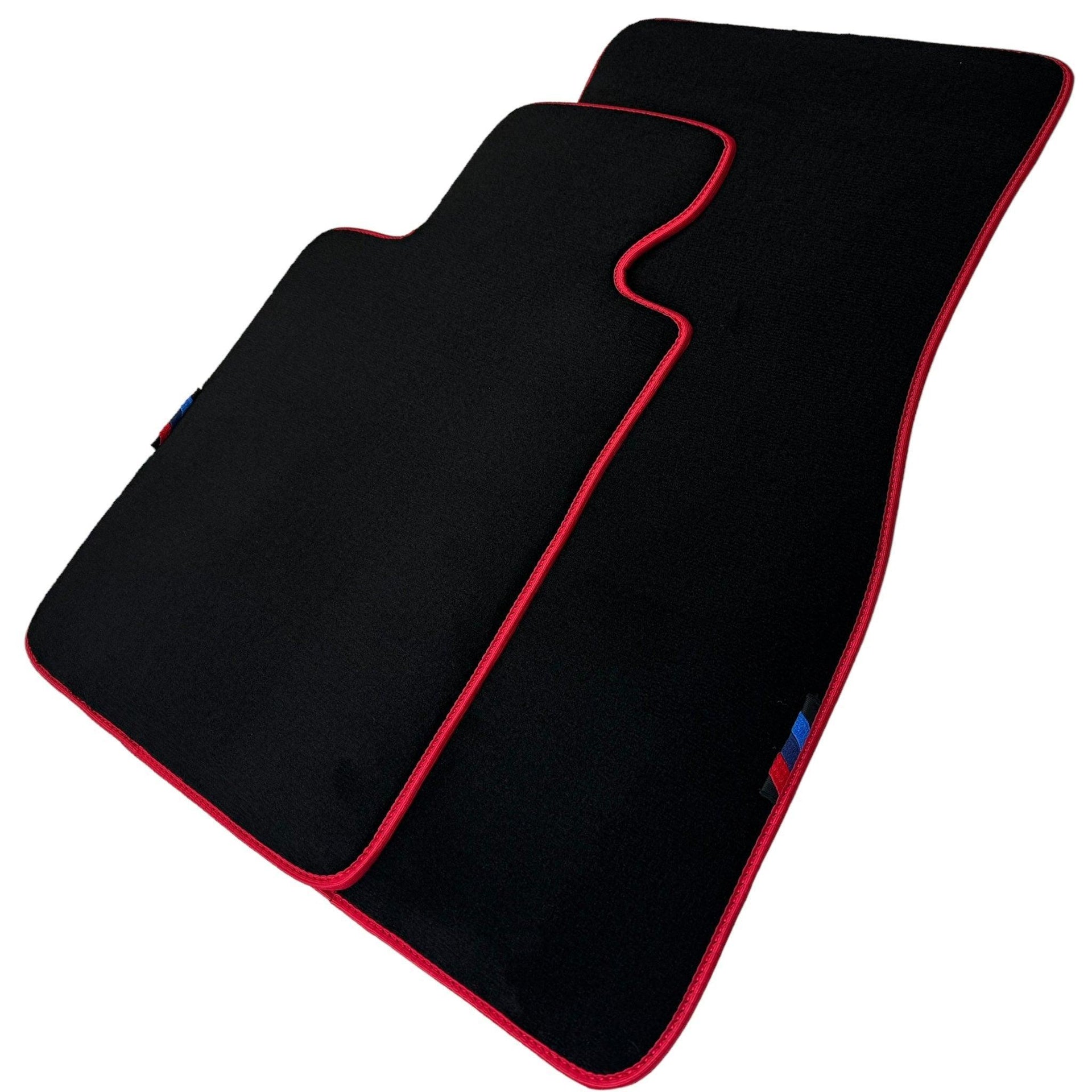 Black Floor Mats For BMW X5 Series G05 | Red Trim - AutoWin